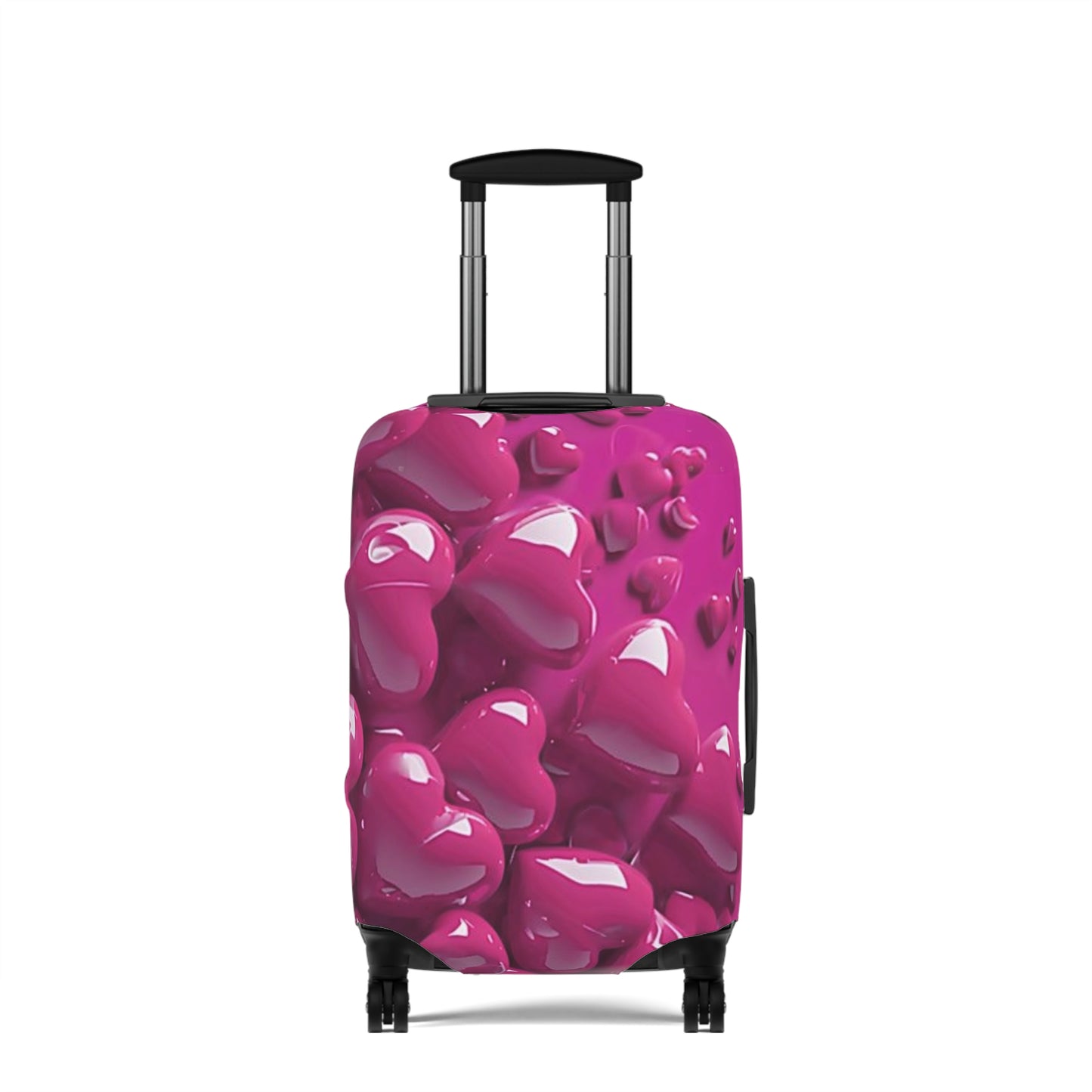 Vibrant Heart Luggage Cover - Stylish Travel Accessory, Personalized Suitcase Protector, Gift for Travelers, Flexible Fit, Airport Style
