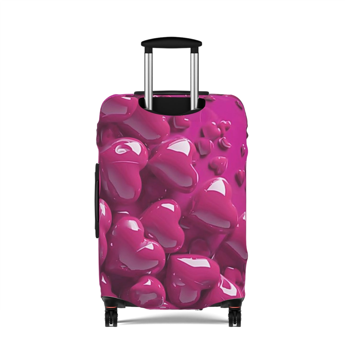 Vibrant Heart Luggage Cover - Stylish Travel Accessory, Personalized Suitcase Protector, Gift for Travelers, Flexible Fit, Airport Style