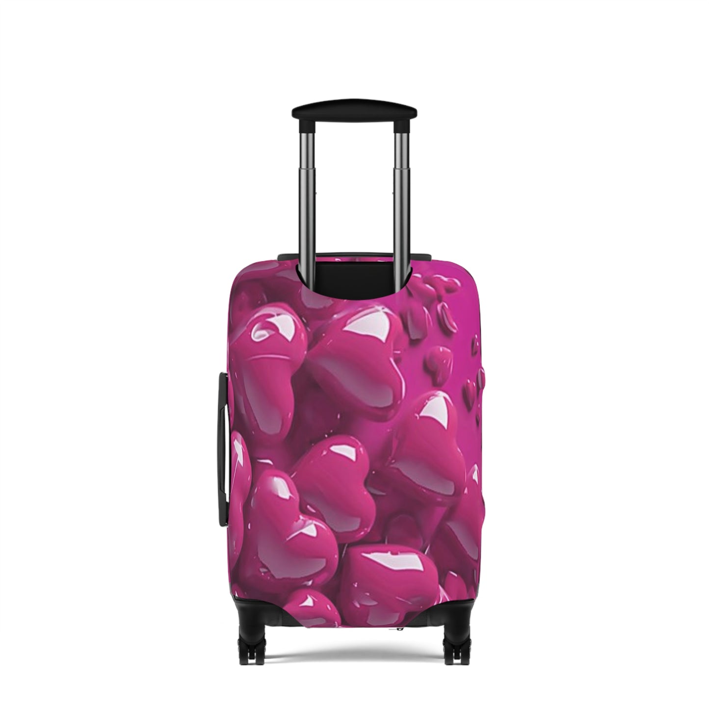 Vibrant Heart Luggage Cover - Stylish Travel Accessory, Personalized Suitcase Protector, Gift for Travelers, Flexible Fit, Airport Style