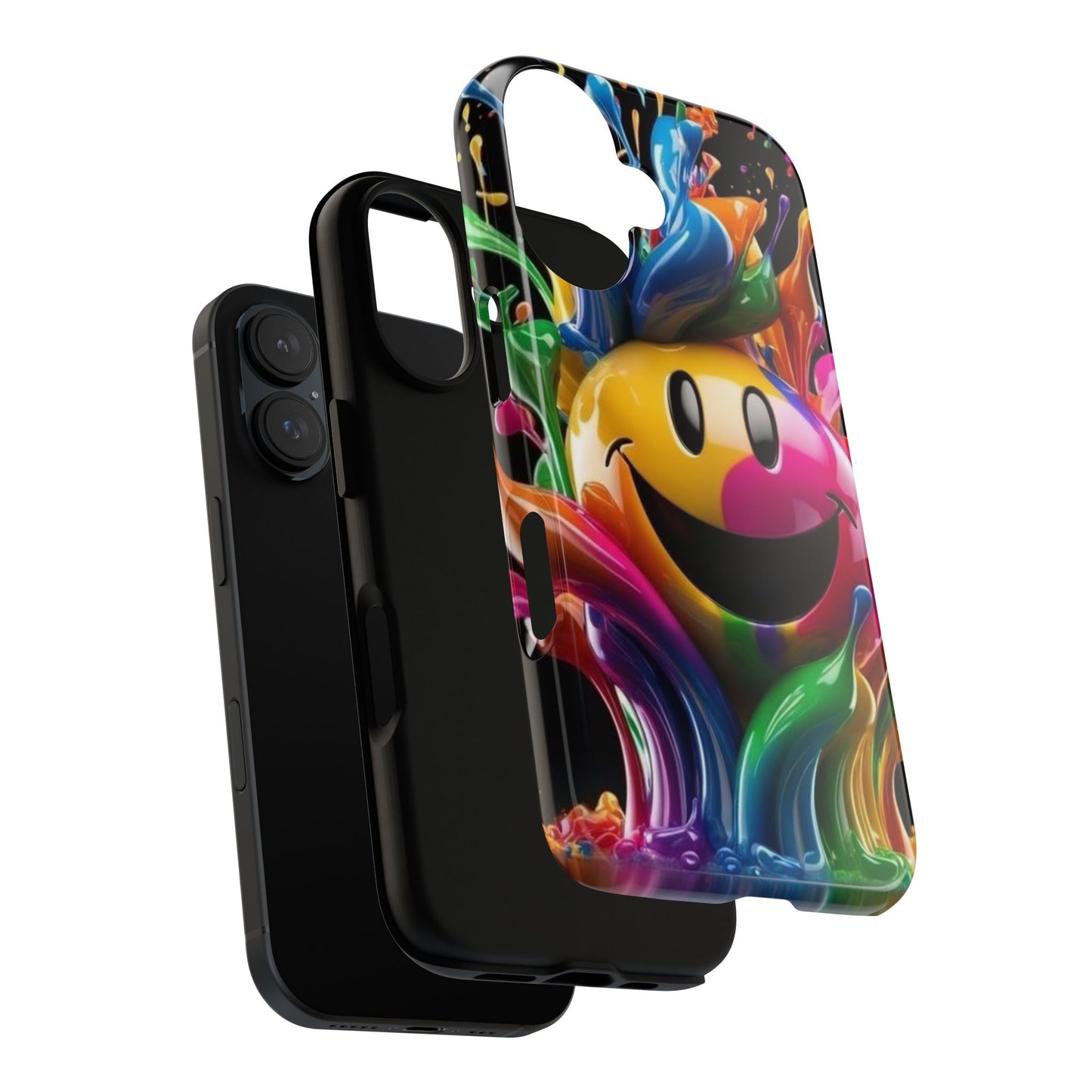 Colorful Smiley Phone Case - Fun and Funky, Vibrant Design, Gift for Friends, Cute Accessories, Unique Phone Cover | Samsung Case