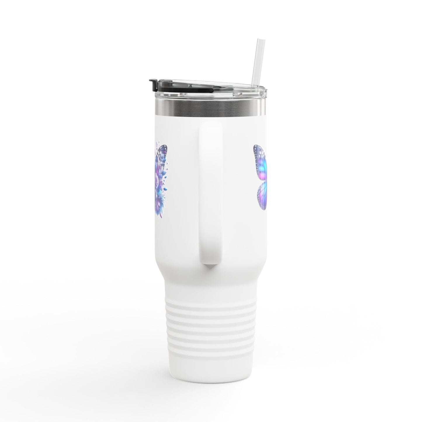 Colorful Butterfly Insulated Travel Tumbler, 40oz