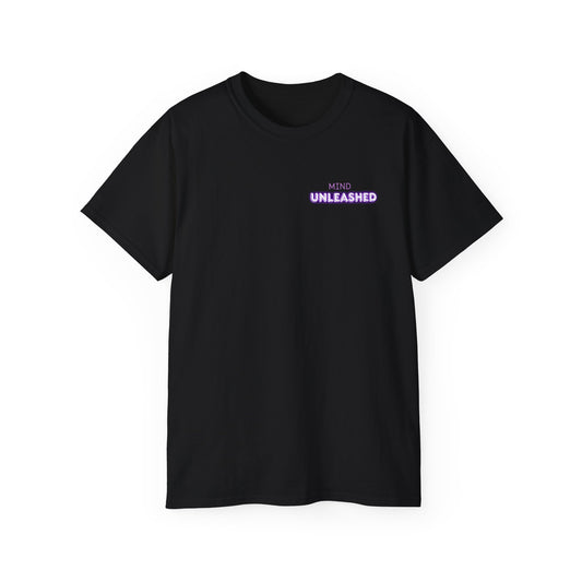 Mind Unleashed Cotton Tee - Artistic Graphic Tee, Gift for Creative Souls, Unique Casual Wear, Summer Fashion, Unisex Style