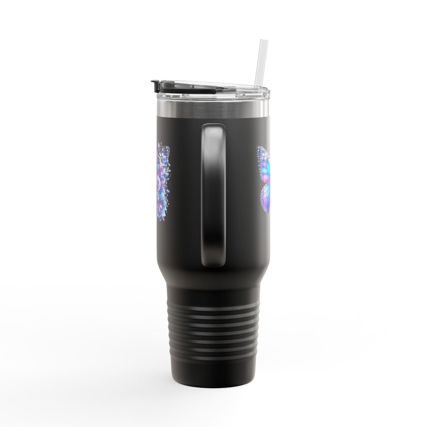 Colorful Butterfly Insulated Travel Tumbler, 40oz