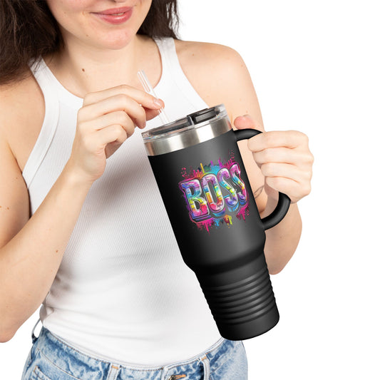 Colorful Boss Insulated Travel Tumbler| 40oz