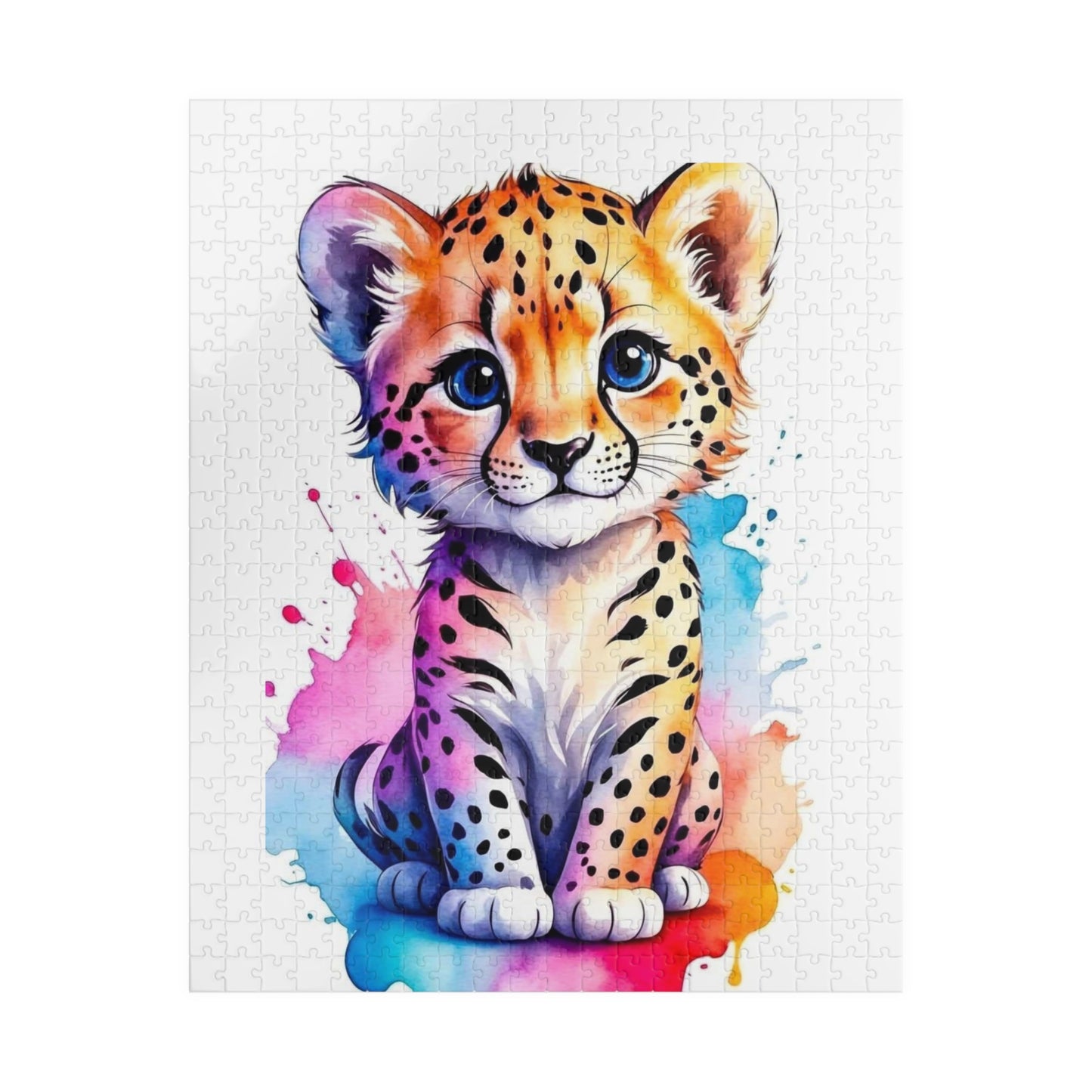 Colorful Leopard Puzzle - Fun Family Activity for All Ages, Perfect Gift for Kids, Game Night, Animal Lover, Creative Challenge