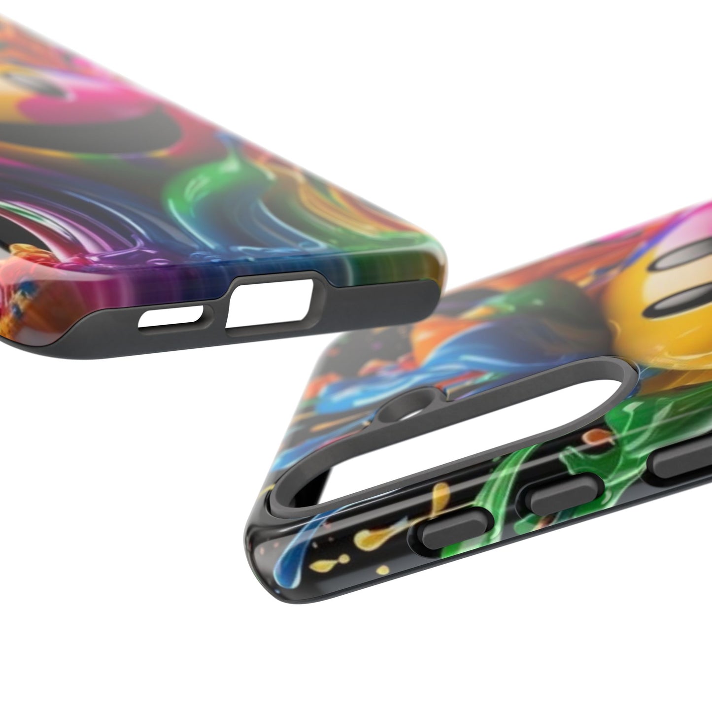 Colorful Smiley Phone Case - Fun and Funky, Vibrant Design, Gift for Friends, Cute Accessories, Unique Phone Cover | Samsung Case