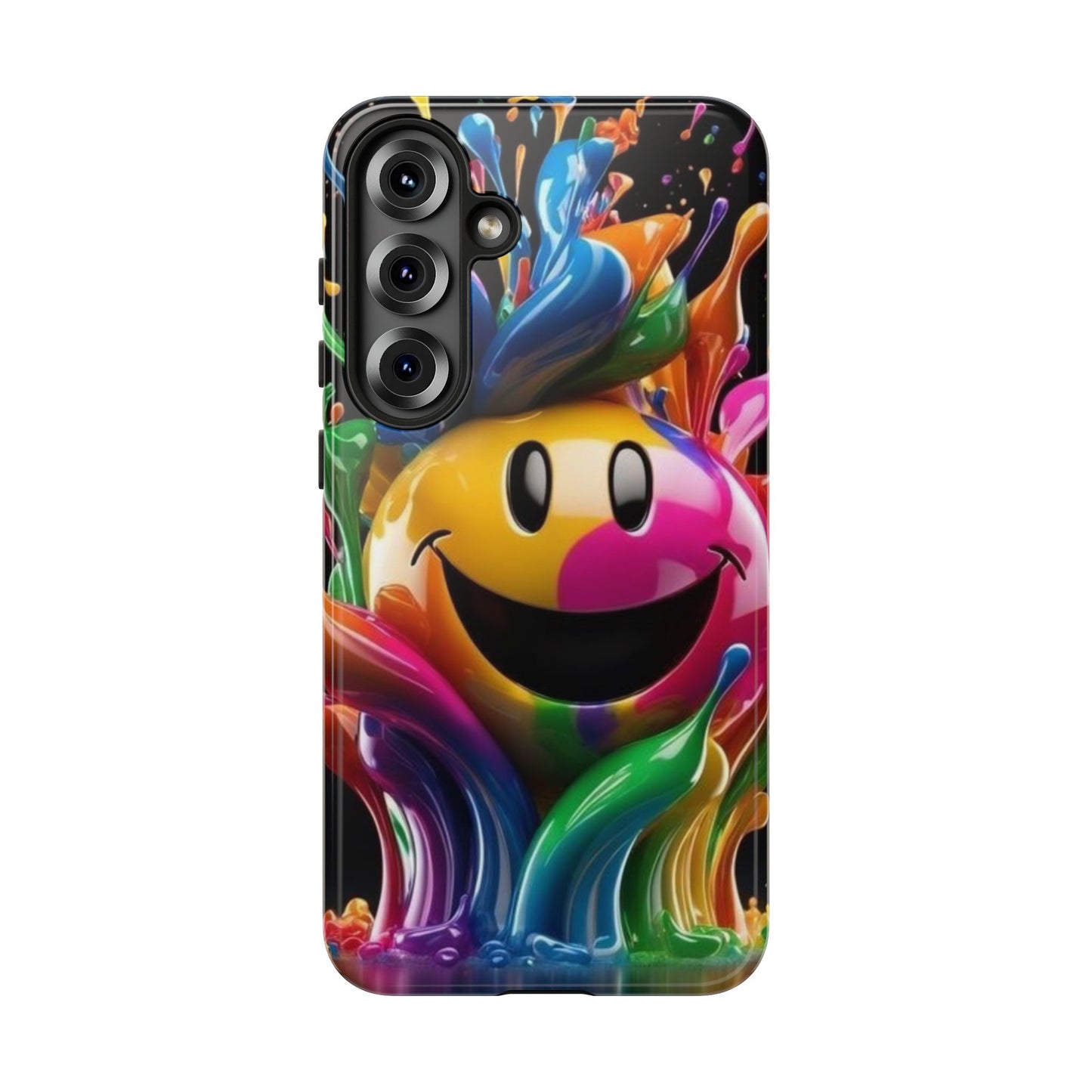 Colorful Smiley Phone Case - Fun and Funky, Vibrant Design, Gift for Friends, Cute Accessories, Unique Phone Cover | Samsung Case