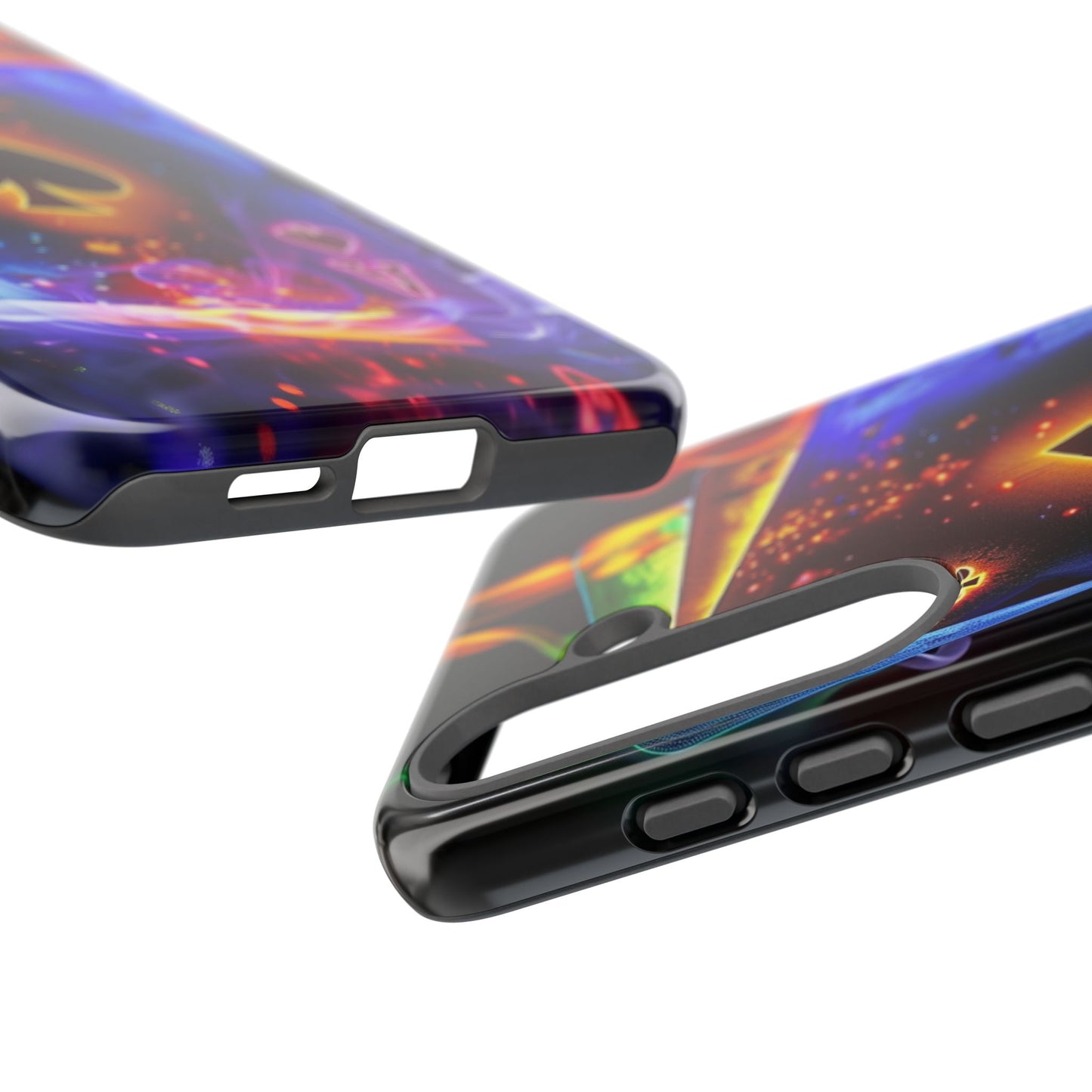 Vibrant Phone Case with Ace of Spades Design, Tough Phone Cover, Colorful Gift for Gamer| Samsung Case