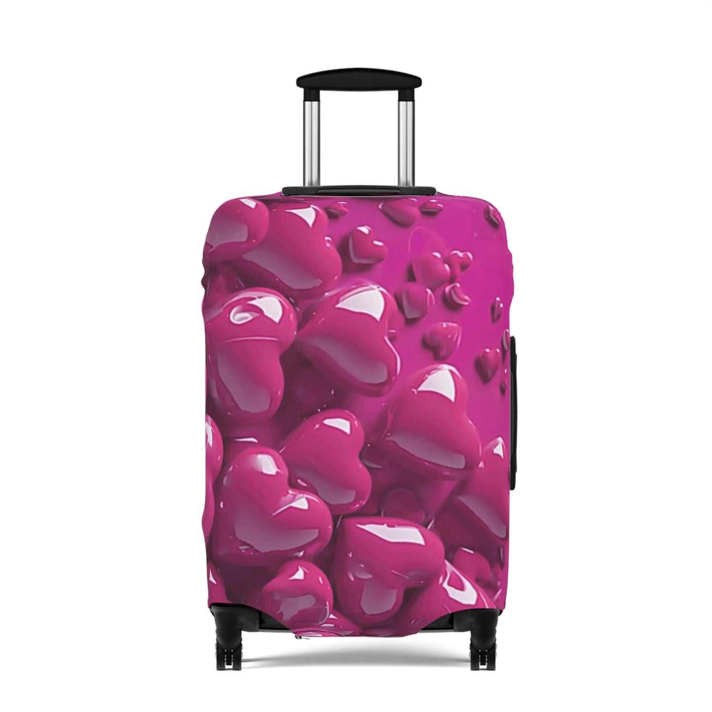 Vibrant Heart Luggage Cover - Stylish Travel Accessory, Personalized Suitcase Protector, Gift for Travelers, Flexible Fit, Airport Style