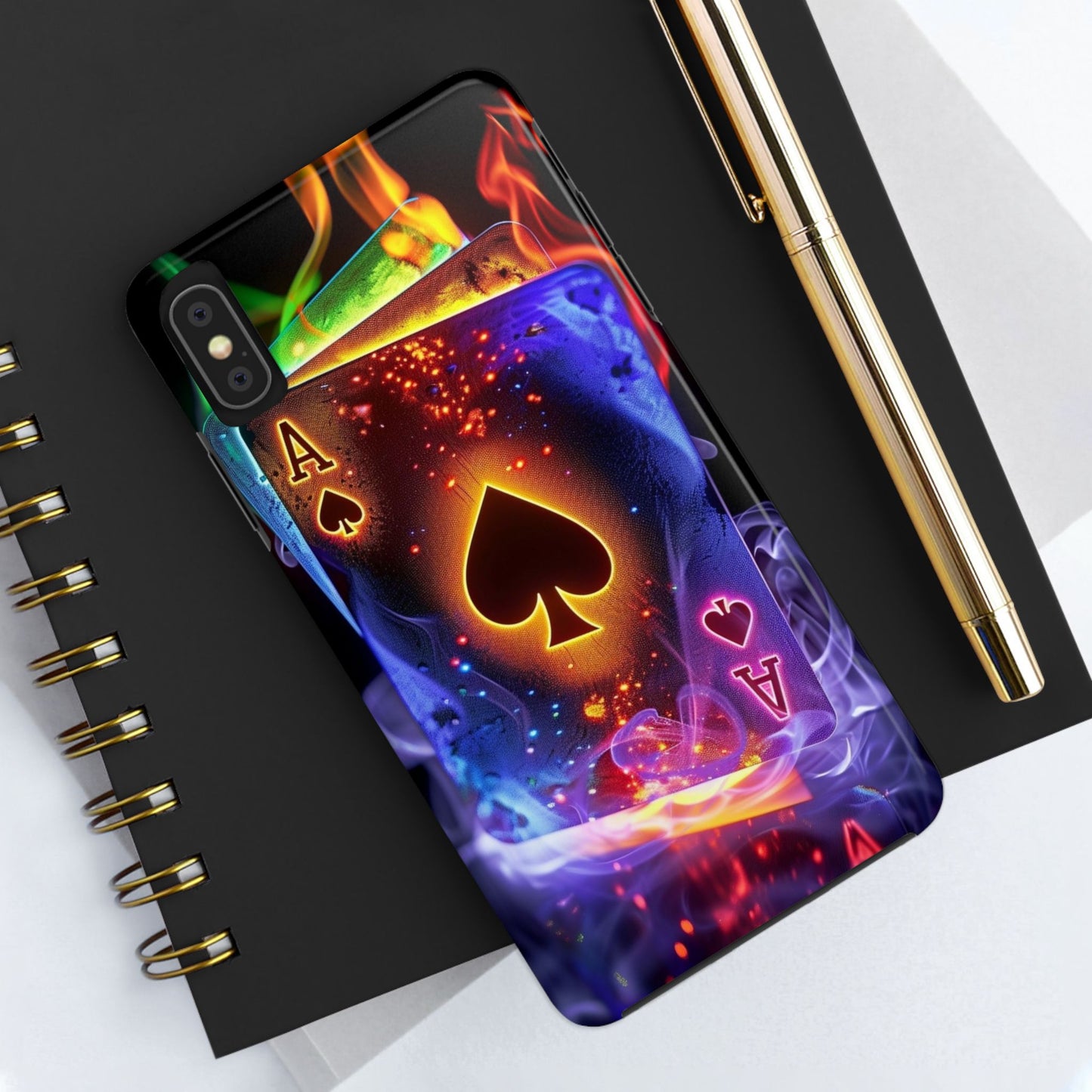 Ace of Spades Tough Phone Cases, Gaming Phone Cover, Gift for Gamers, Protective Case, Stylish Phone Accessory, Unique Phone Case | Iphone case