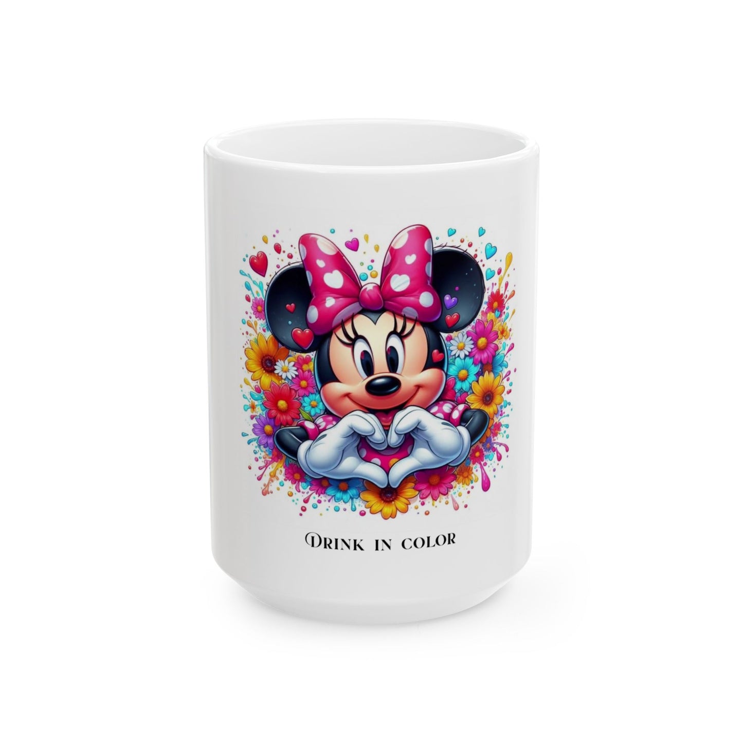 Colorful Minnie Mouse Ceramic Mug