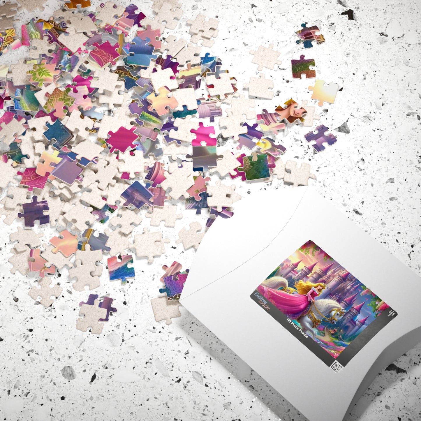 Fairytale Castle Puzzle, Princess Puzzle, Gift for Kids, Family Game Night, Educational Toy, Home Decor