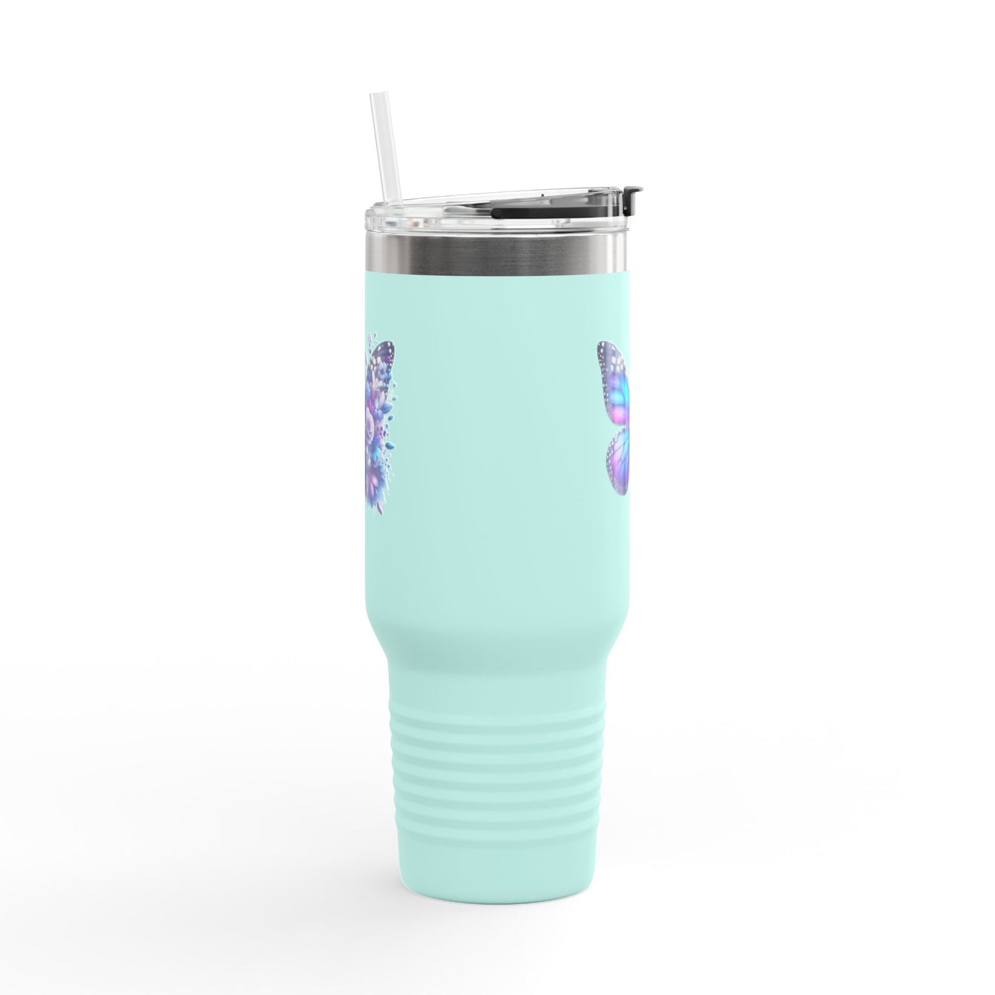 Colorful Butterfly Insulated Travel Tumbler, 40oz