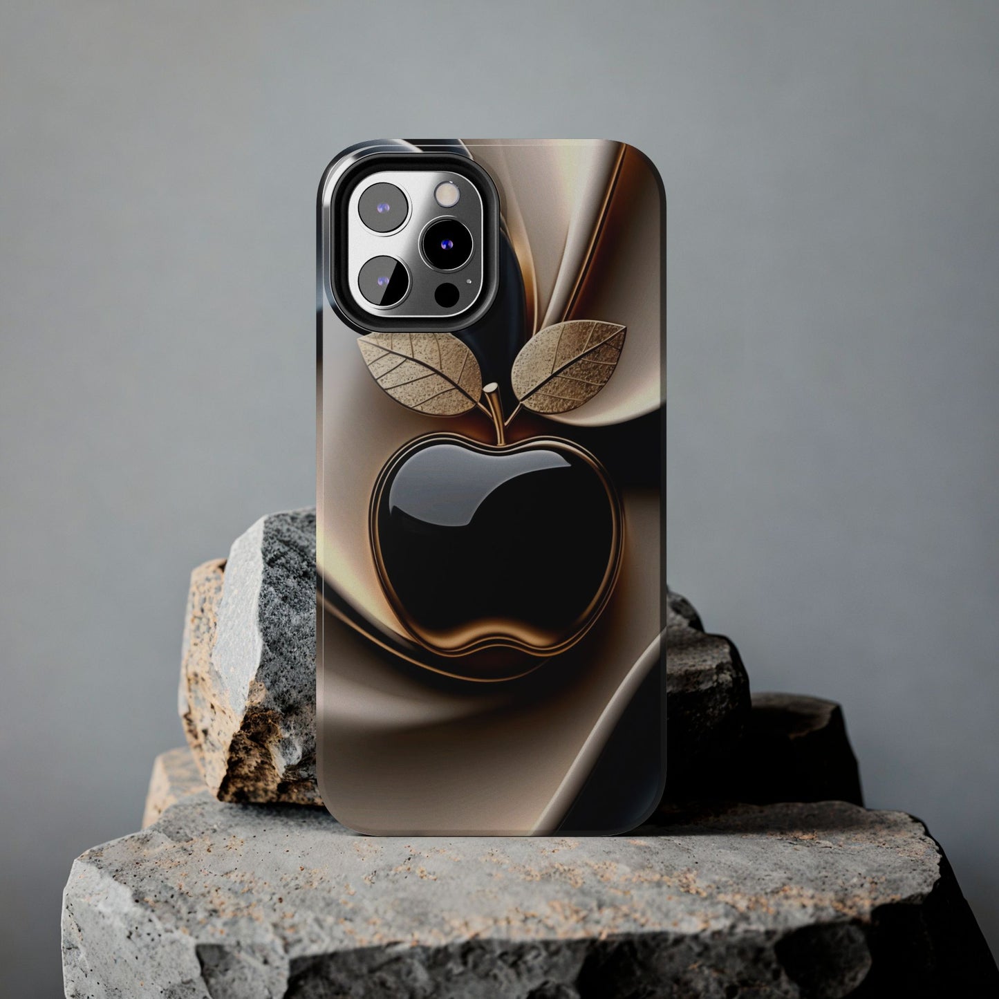 Sleek Apple-Inspired Tough Phone Cases, Stylish Smartphone Protection, Gift for Tech Lovers, Unique Phone Accessories | Iphone case