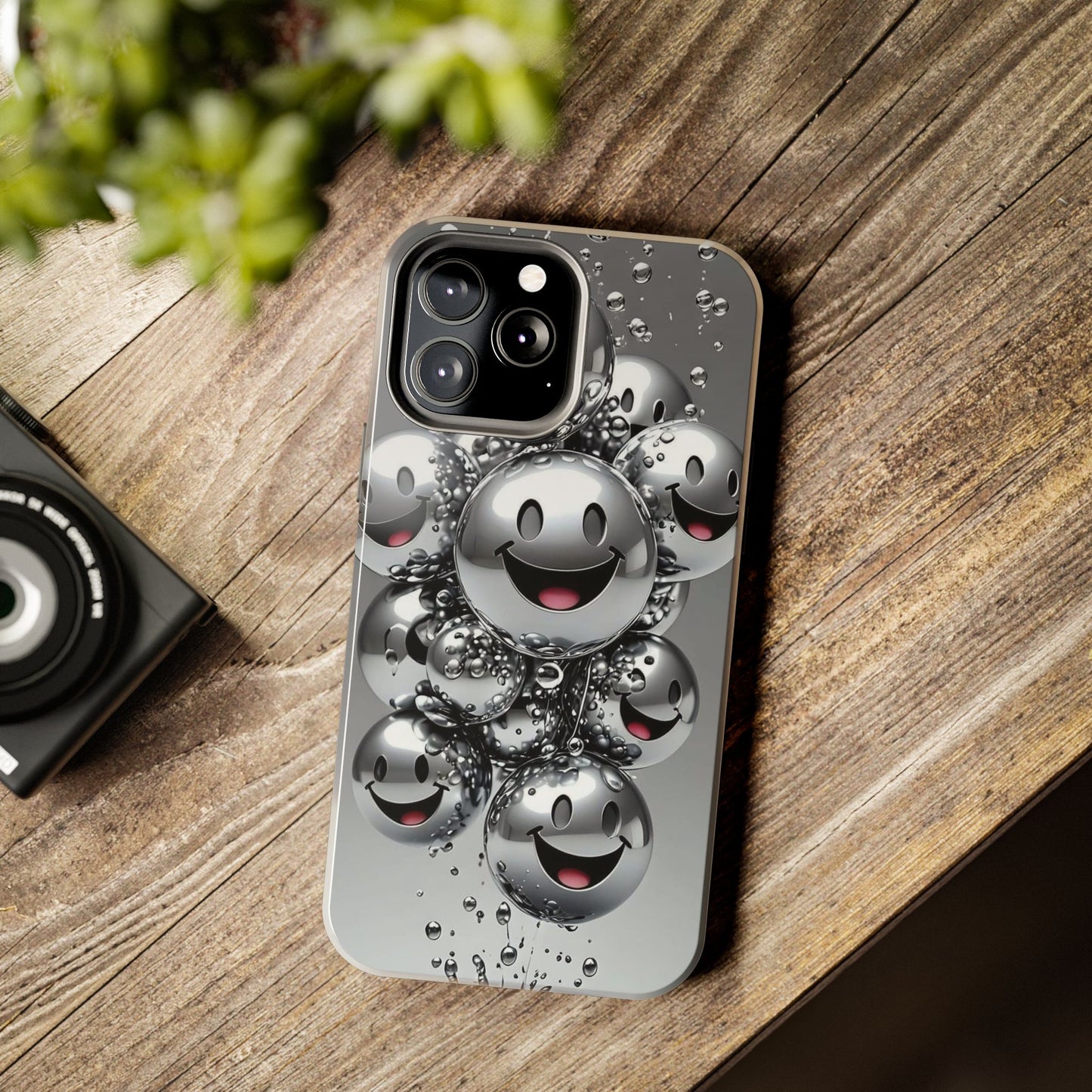 Smiley Bubble Tough Phone Cases - Durable Smartphone Protection, Fun Happy Face Design, Perfect for Gift | Iphone Case