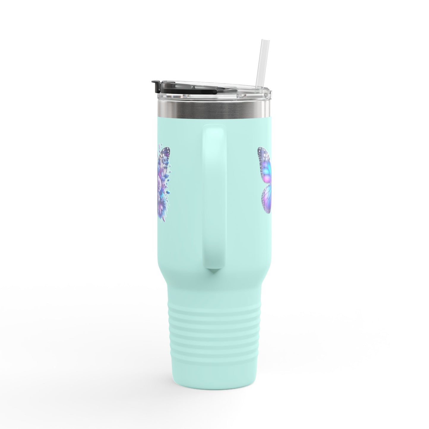 Colorful Butterfly Insulated Travel Tumbler, 40oz
