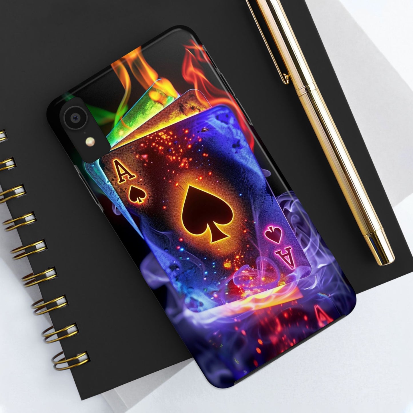 Ace of Spades Tough Phone Cases, Gaming Phone Cover, Gift for Gamers, Protective Case, Stylish Phone Accessory, Unique Phone Case | Iphone case