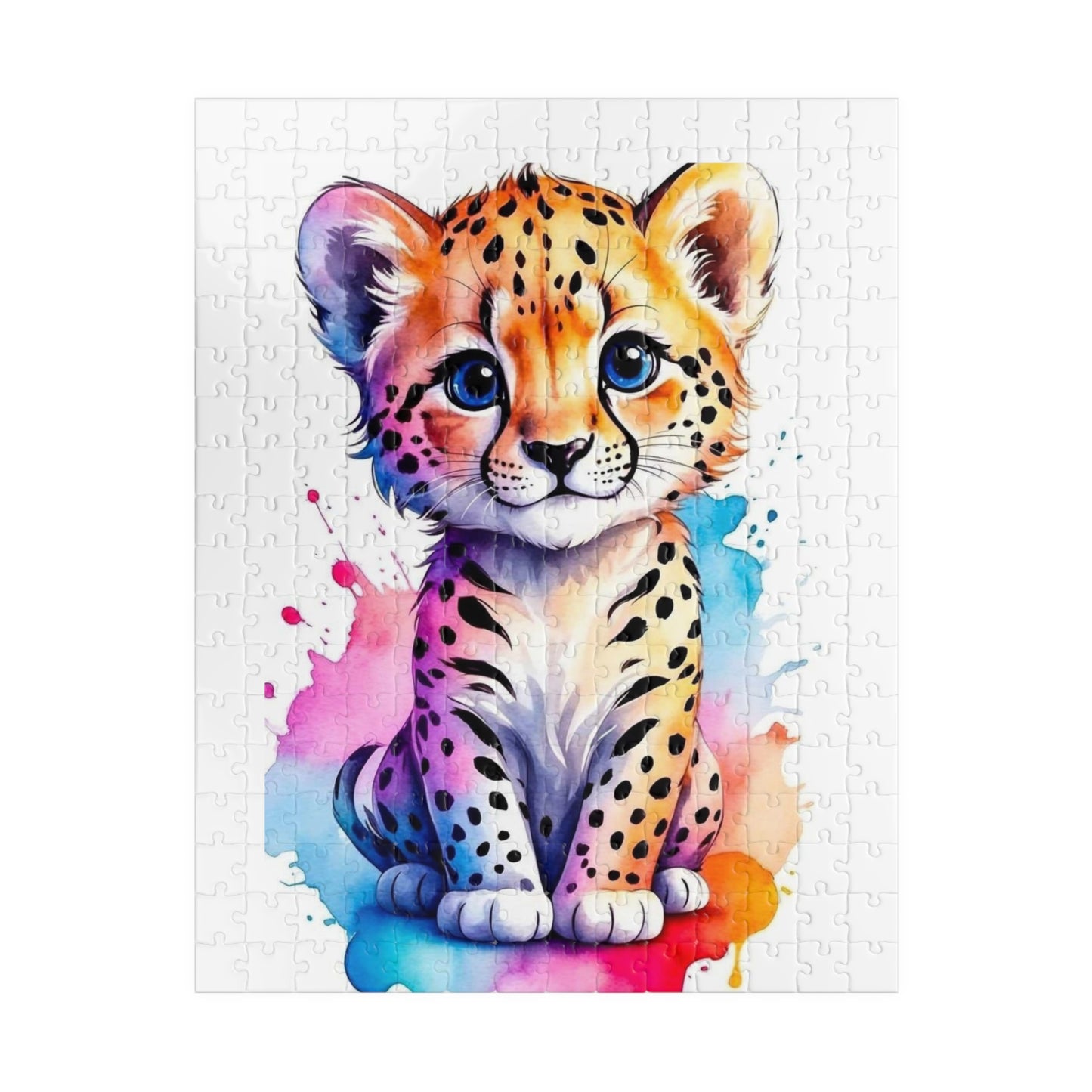 Colorful Leopard Puzzle - Fun Family Activity for All Ages, Perfect Gift for Kids, Game Night, Animal Lover, Creative Challenge