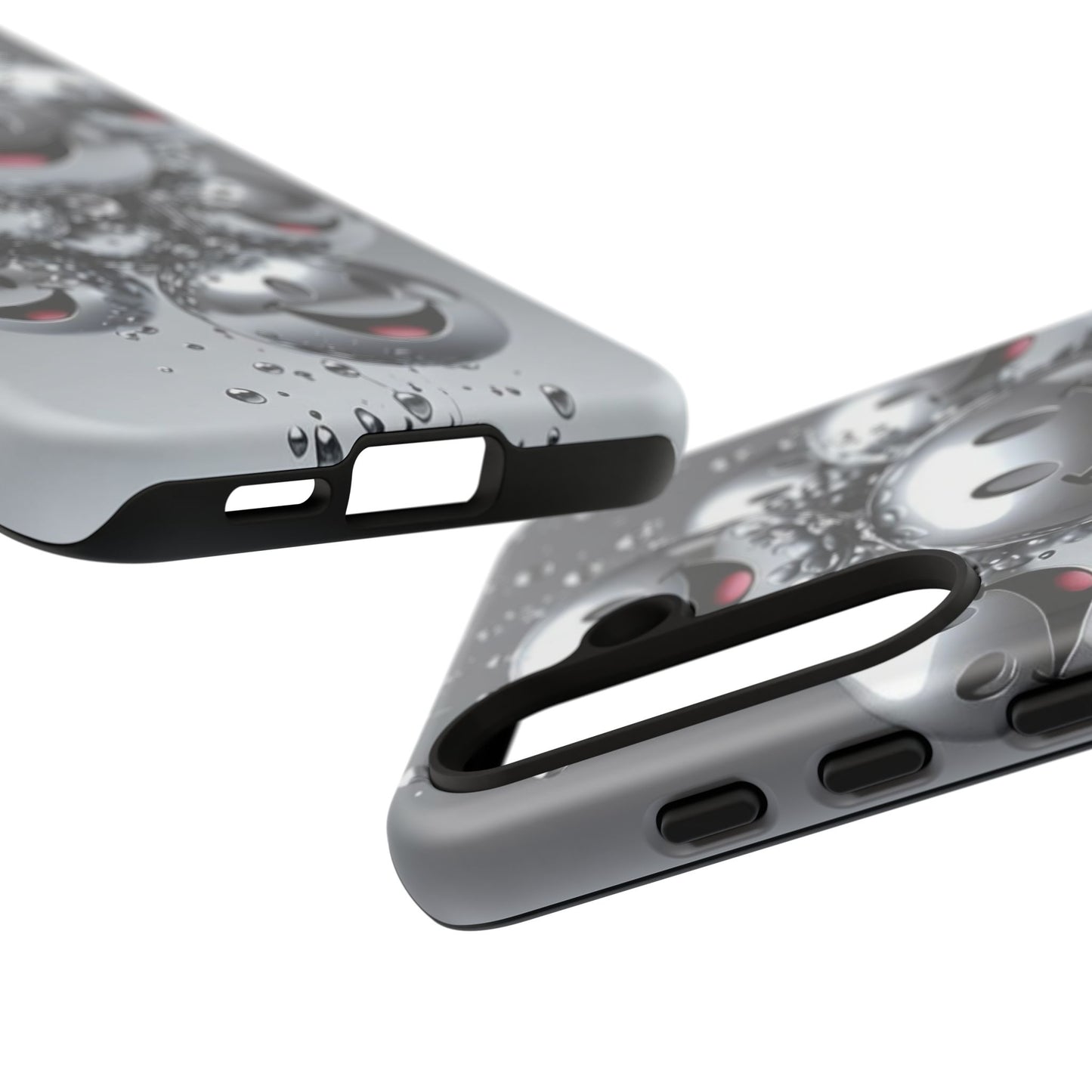 Cheerful Phone Case with Smiley Faces, Tough and Fun Case for You, Gift for Friends, Unique Smartphone Cover, Bubble Design | Samsung Case