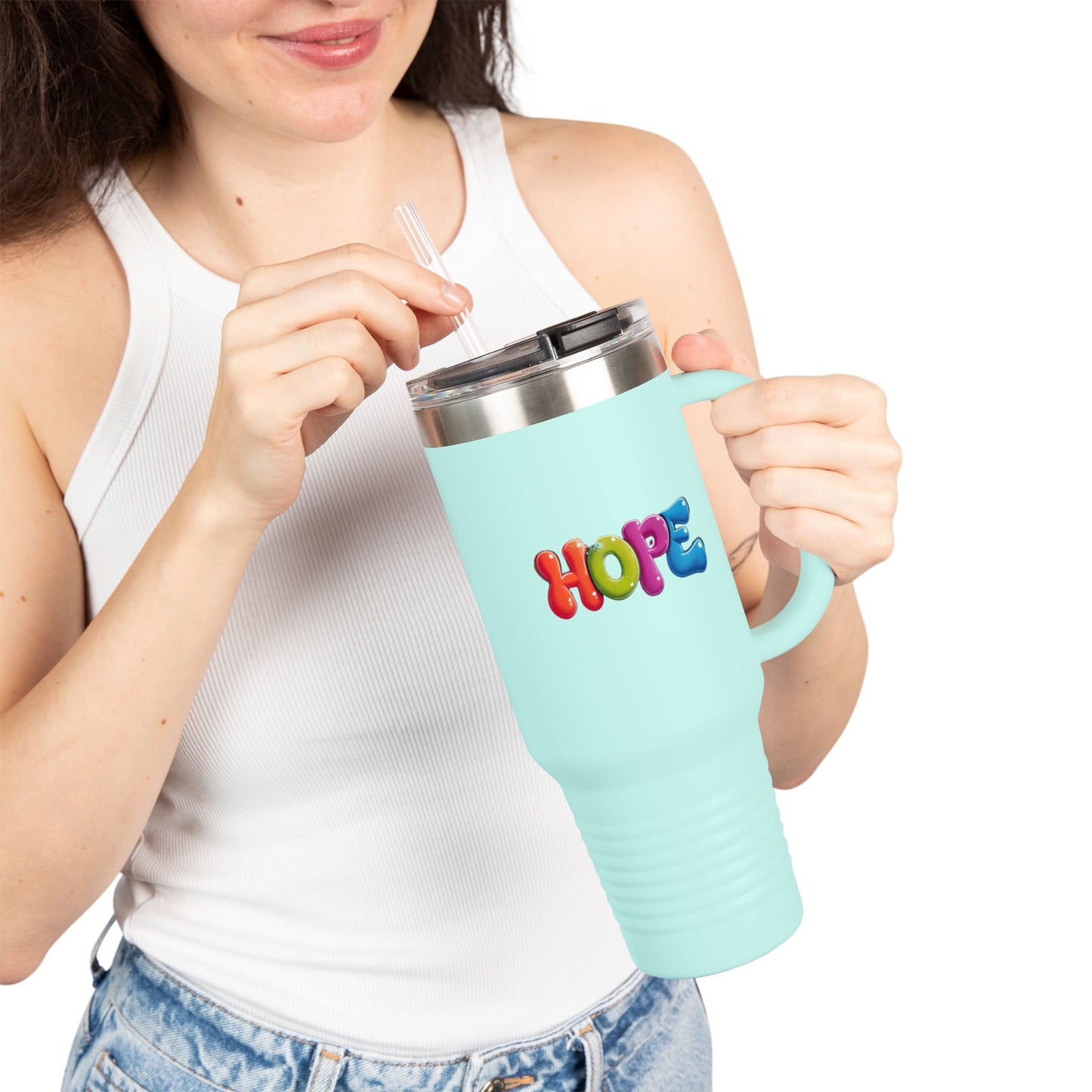 Colorful Hope Insulated Travel Tumbler | 40oz
