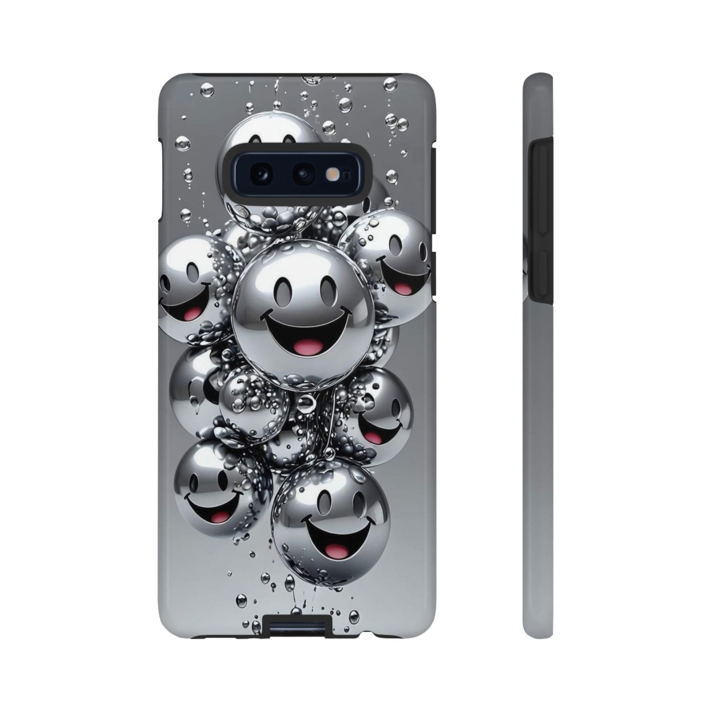 Cheerful Phone Case with Smiley Faces, Tough and Fun Case for You, Gift for Friends, Unique Smartphone Cover, Bubble Design | Samsung Case