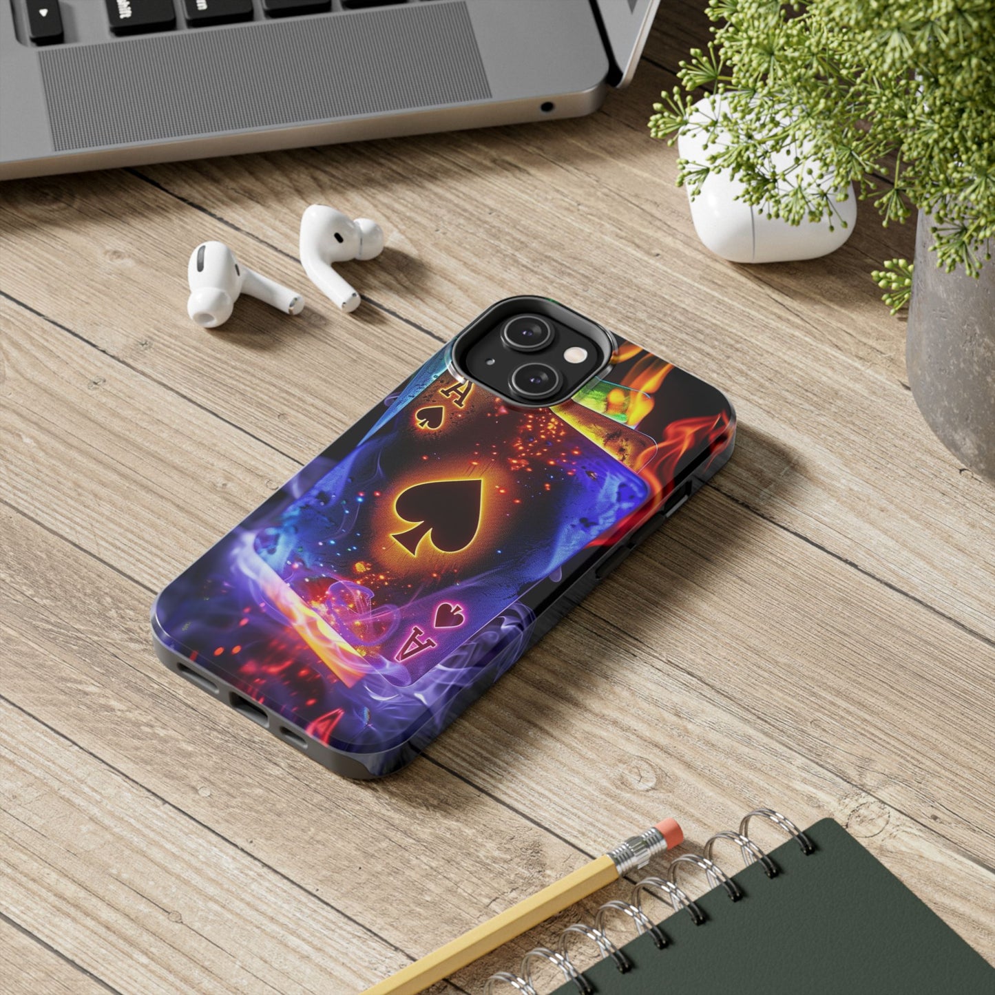 Ace of Spades Tough Phone Cases, Gaming Phone Cover, Gift for Gamers, Protective Case, Stylish Phone Accessory, Unique Phone Case | Iphone case