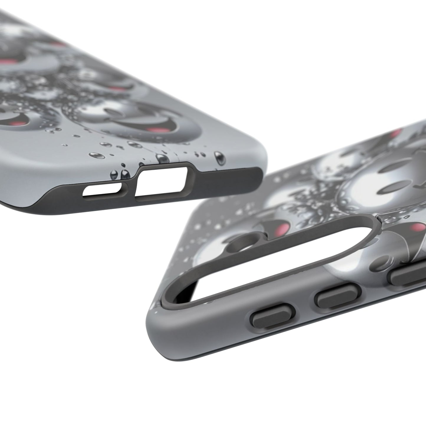 Cheerful Phone Case with Smiley Faces, Tough and Fun Case for You, Gift for Friends, Unique Smartphone Cover, Bubble Design | Samsung Case