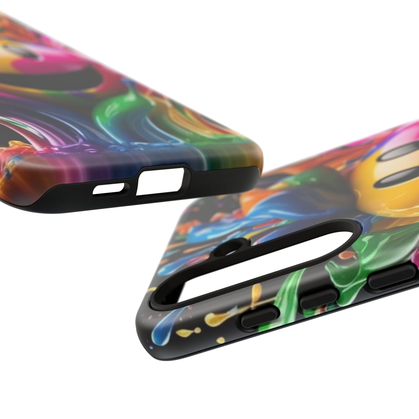 Colorful Smiley Phone Case - Fun and Funky, Vibrant Design, Gift for Friends, Cute Accessories, Unique Phone Cover | Samsung Case