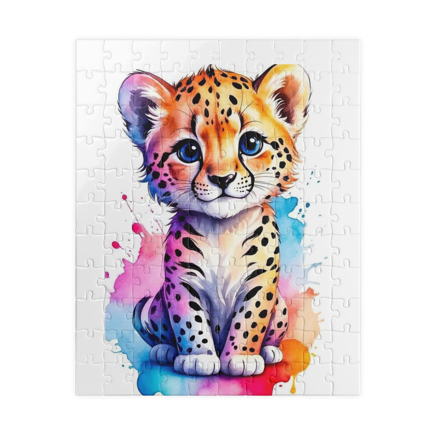 Colorful Leopard Puzzle - Fun Family Activity for All Ages, Perfect Gift for Kids, Game Night, Animal Lover, Creative Challenge