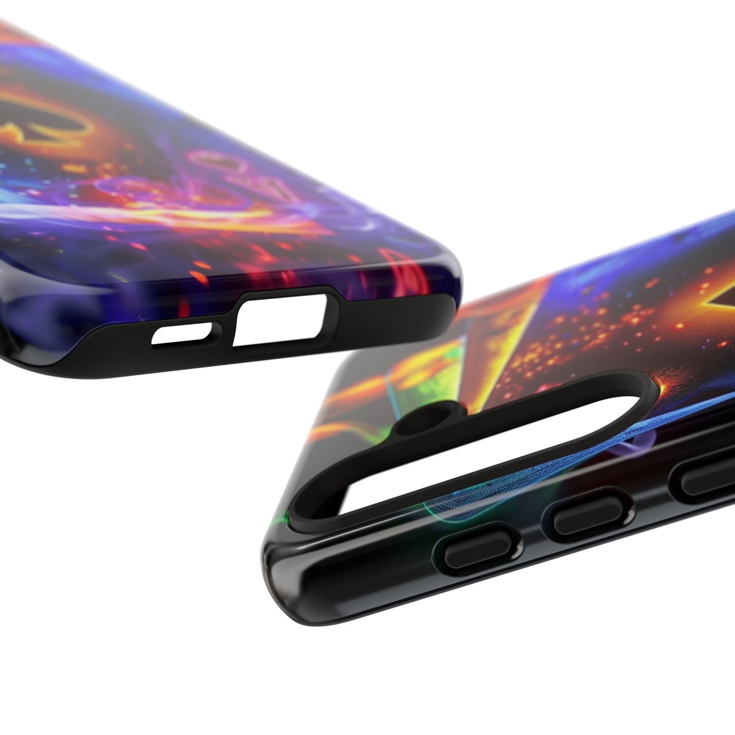Vibrant Phone Case with Ace of Spades Design, Tough Phone Cover, Colorful Gift for Gamer| Samsung Case