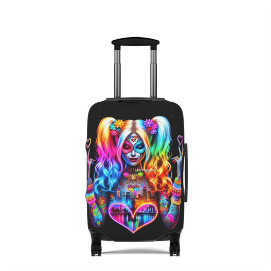 Colorful Harlequin Luggage Cover - Protect Your Suitcase, Travel Accessories, Unique Gift for Travelers | Suitcase