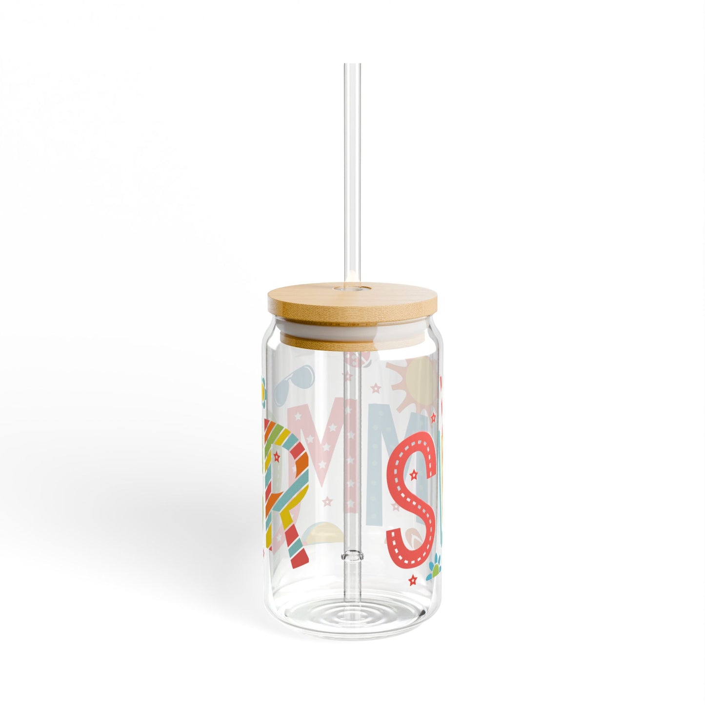 Summer Sipper Glass, 16oz - Refreshing Drinkware for Sunny Days