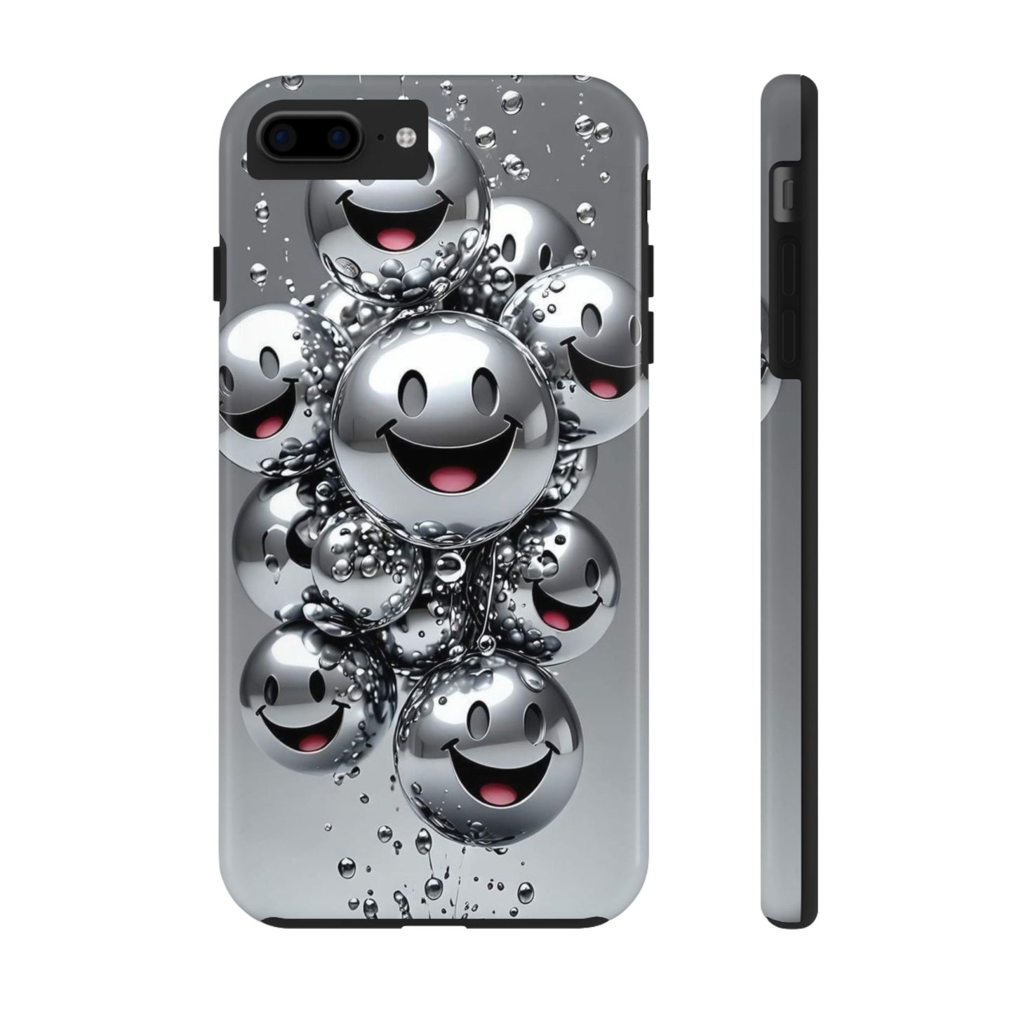 Smiley Bubble Tough Phone Cases - Durable Smartphone Protection, Fun Happy Face Design, Perfect for Gift | Iphone Case