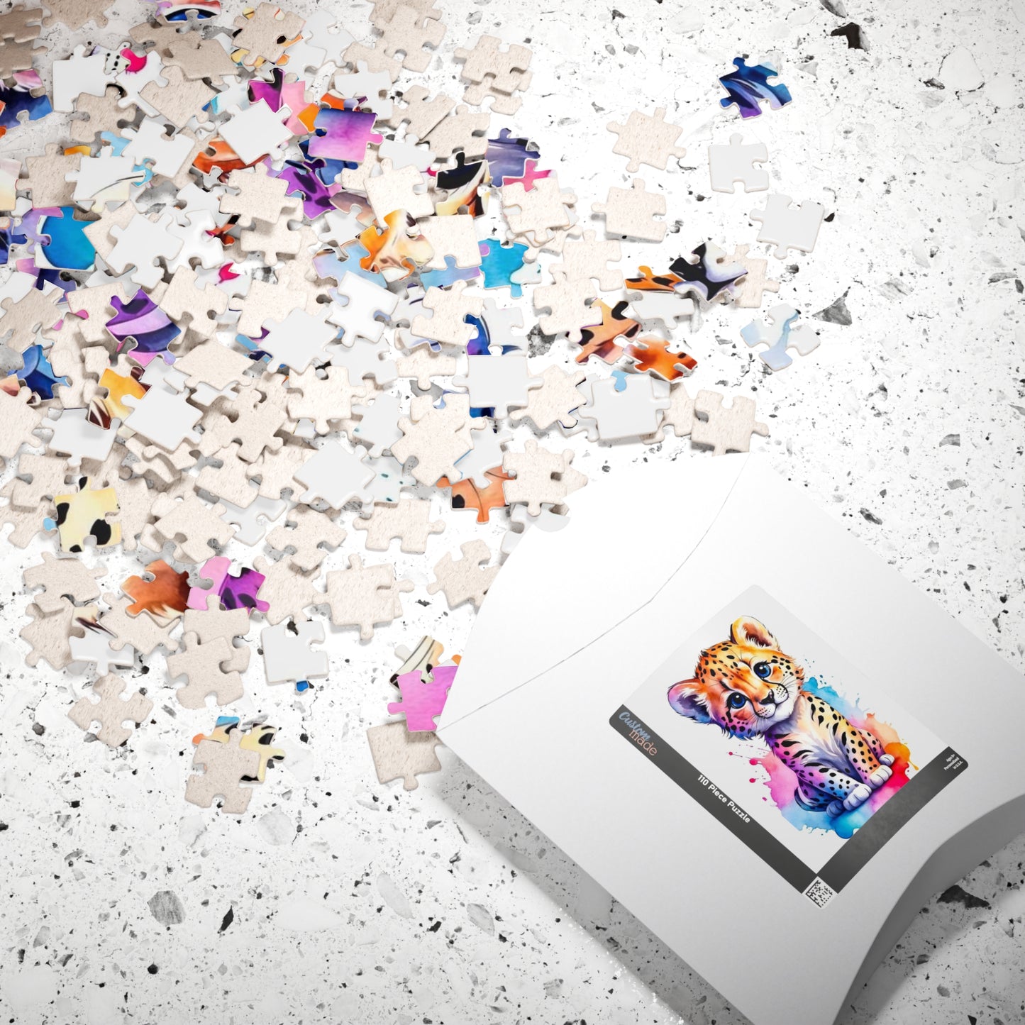 Colorful Leopard Puzzle - Fun Family Activity for All Ages, Perfect Gift for Kids, Game Night, Animal Lover, Creative Challenge