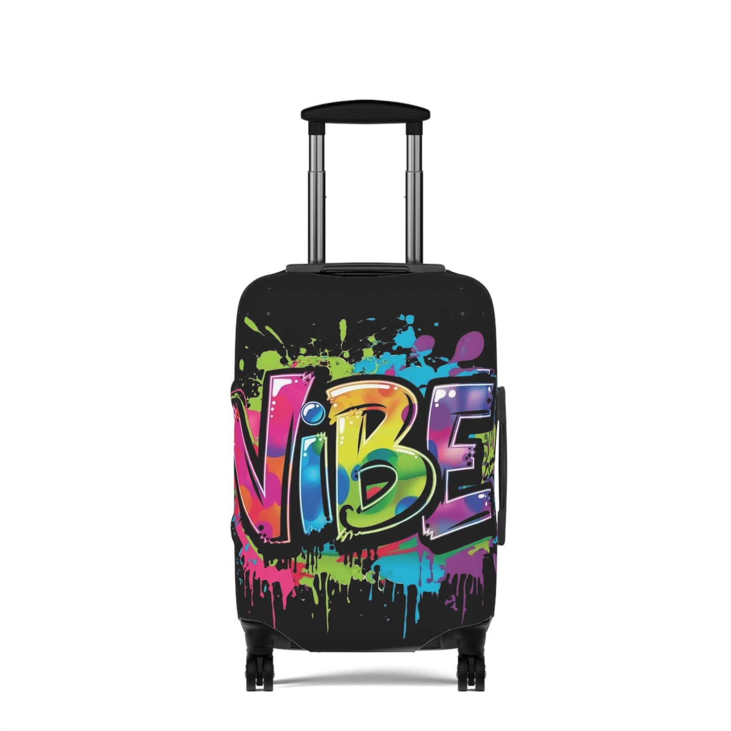 Vibrant Luggage Cover - Graffiti Style Travel Accessory, Perfect for Vacation, Unique Gift, Summer Travel | Suitcase