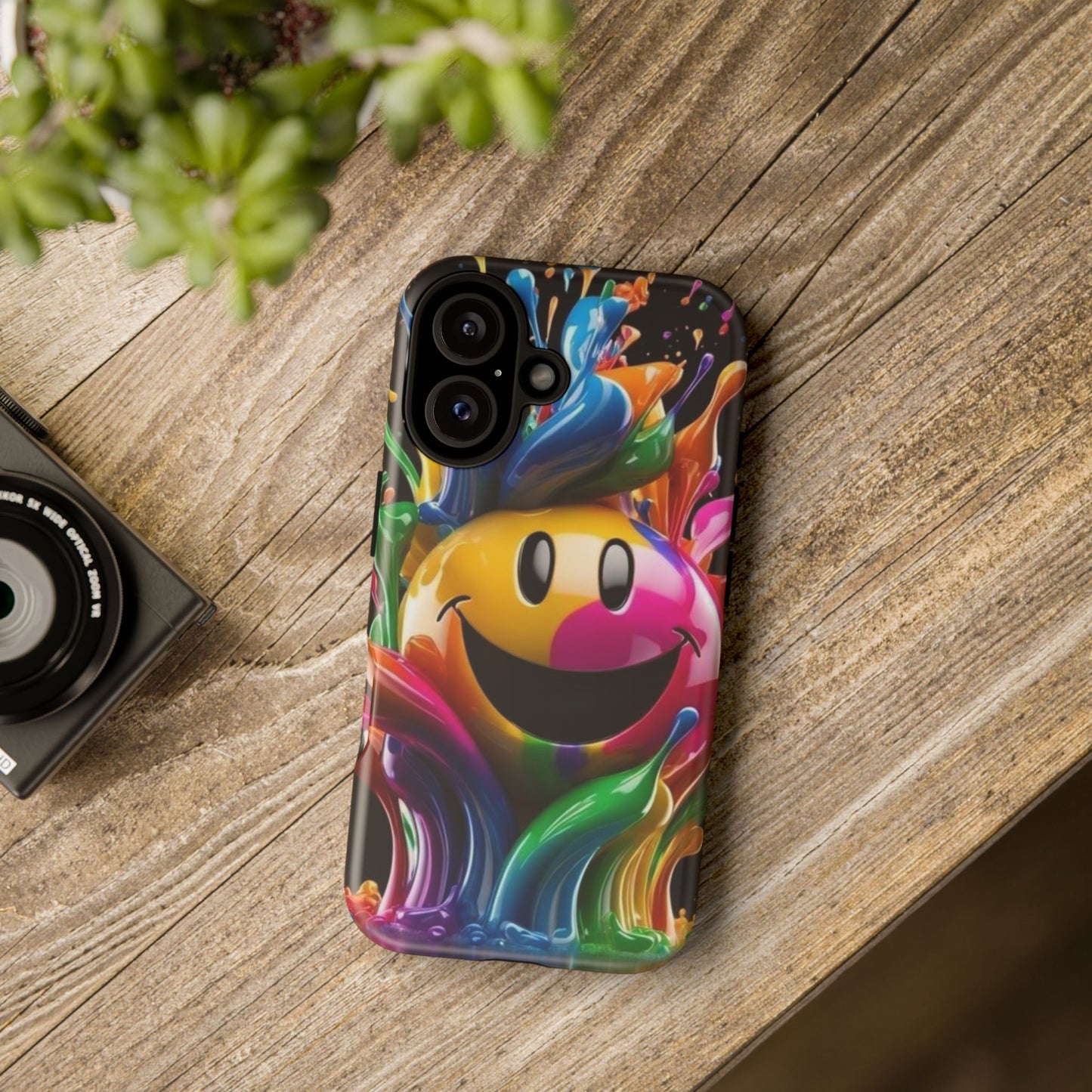 Colorful Smiley Phone Case - Fun and Funky, Vibrant Design, Gift for Friends, Cute Accessories, Unique Phone Cover | Samsung Case