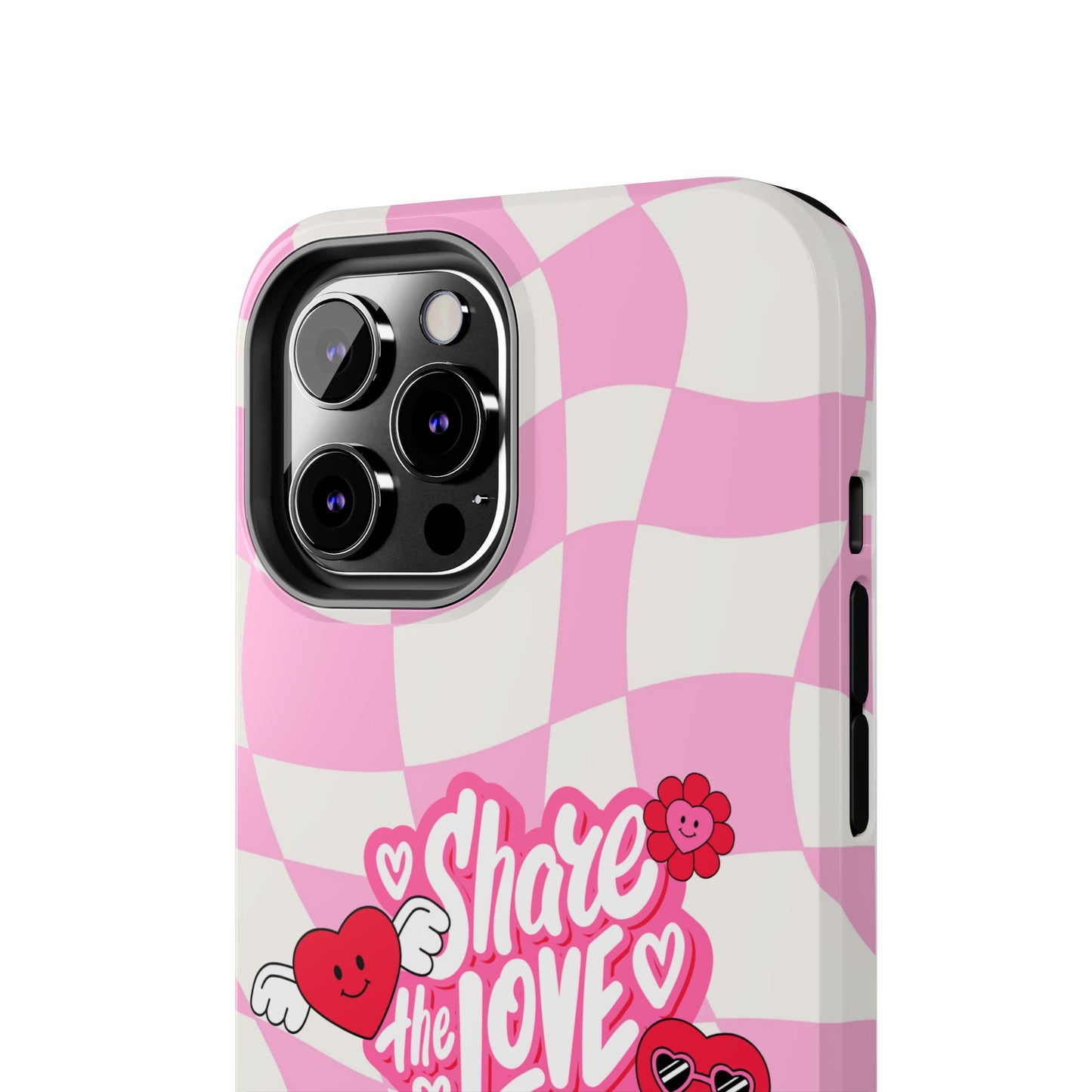 Share the Love Tough Phone Cases - Cute Heart Designs for Valentine's Day, Cute Phone Accessories, Gifts for Teens, Stylish Phone Covers