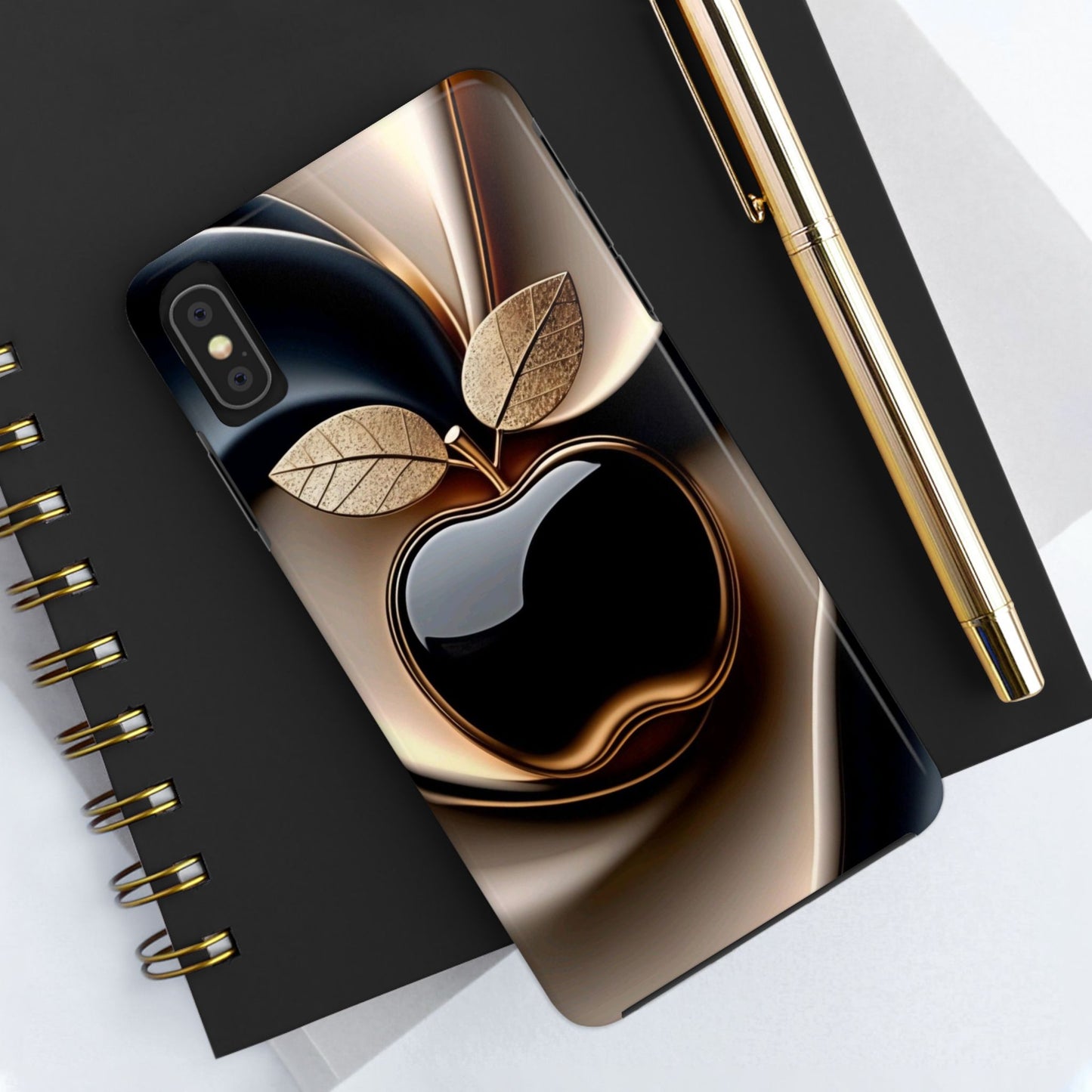 Sleek Apple-Inspired Tough Phone Cases, Stylish Smartphone Protection, Gift for Tech Lovers, Unique Phone Accessories | Iphone case