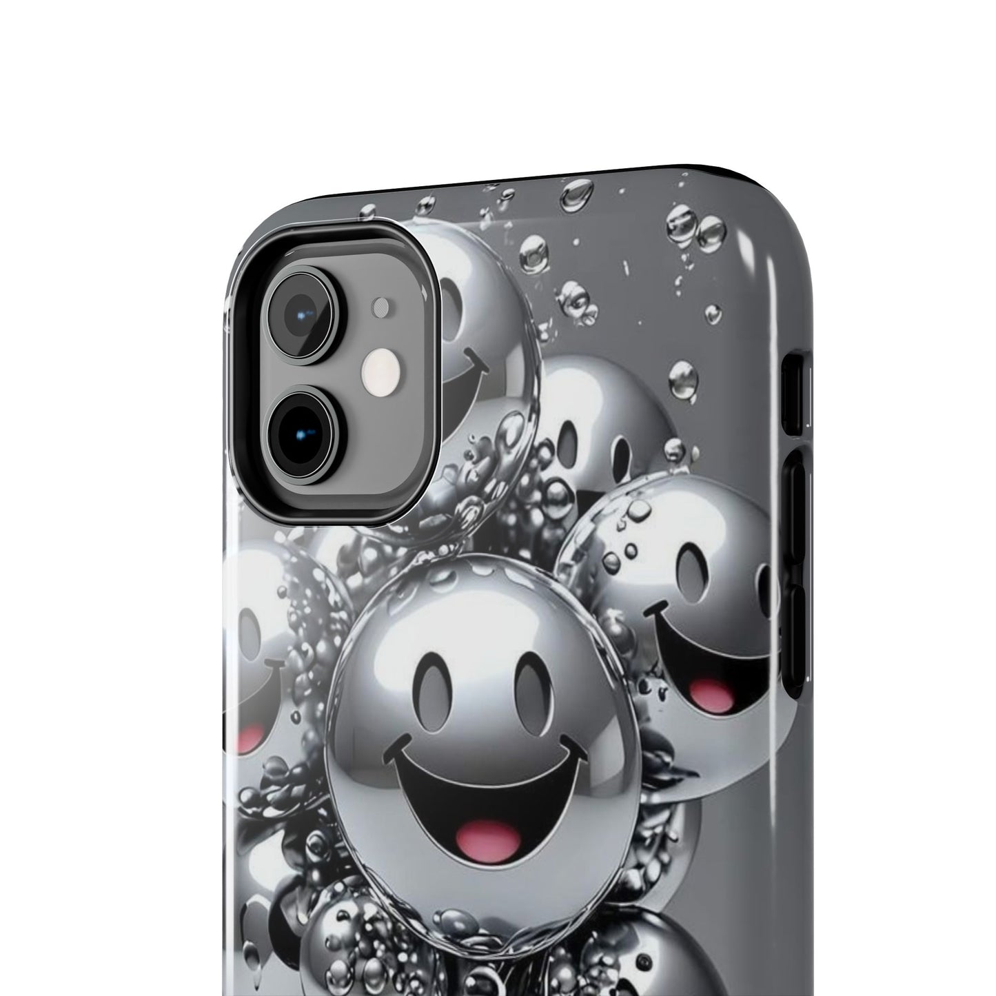 Smiley Bubble Tough Phone Cases - Durable Smartphone Protection, Fun Happy Face Design, Perfect for Gift | Iphone Case