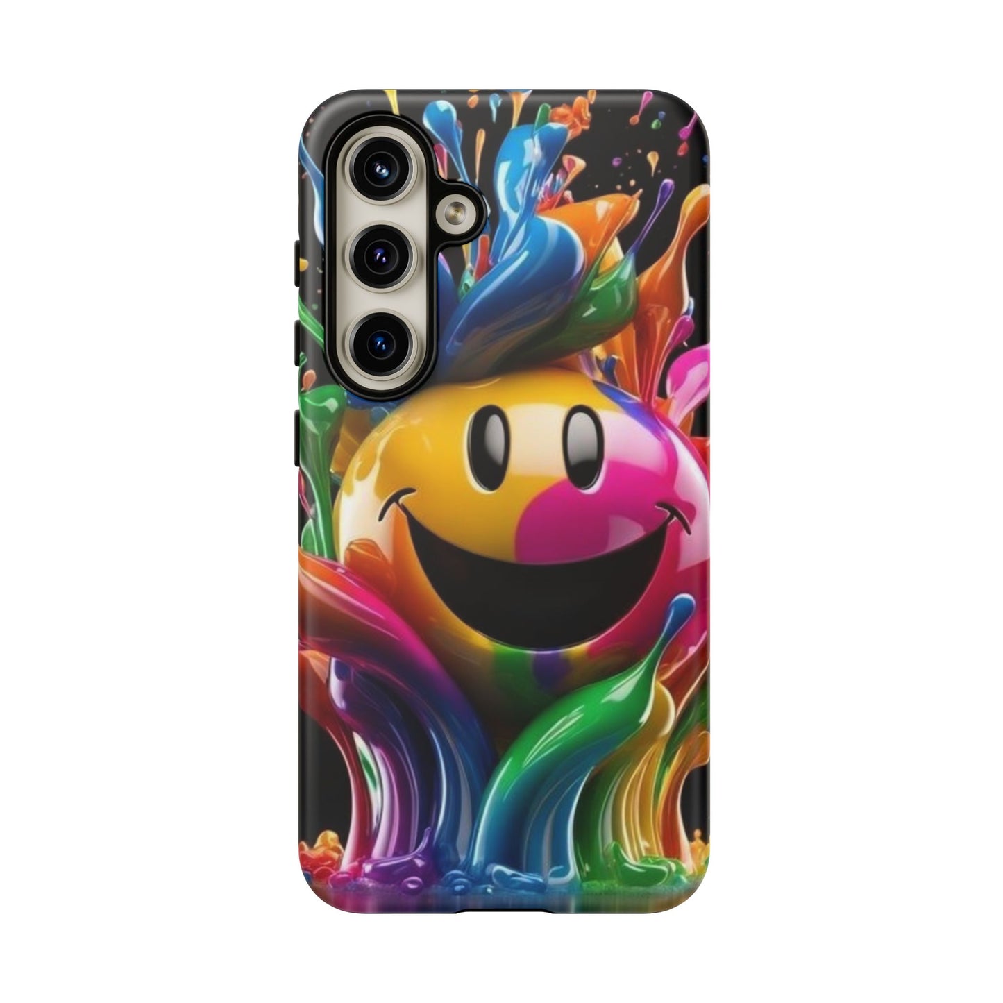 Colorful Smiley Phone Case - Fun and Funky, Vibrant Design, Gift for Friends, Cute Accessories, Unique Phone Cover | Samsung Case