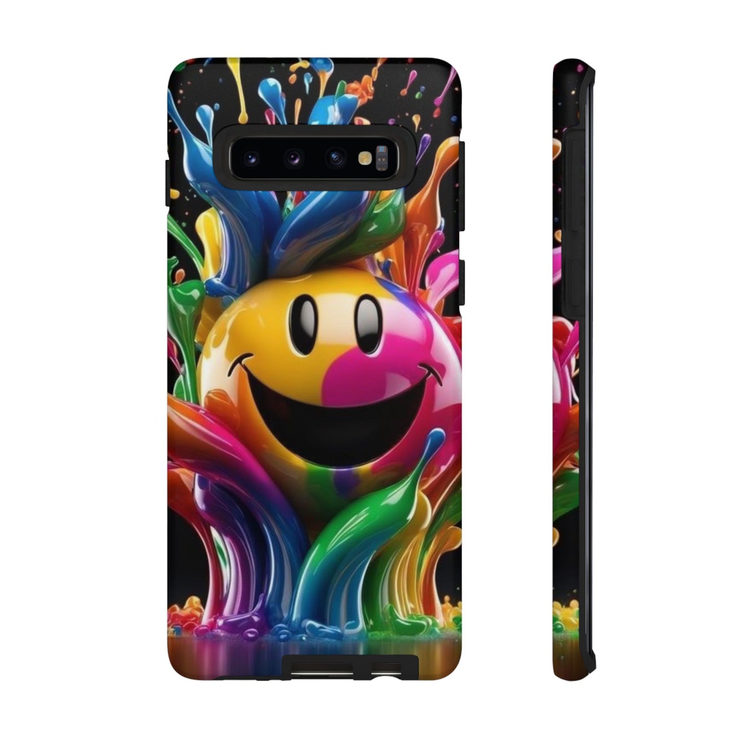 Colorful Smiley Phone Case - Fun and Funky, Vibrant Design, Gift for Friends, Cute Accessories, Unique Phone Cover | Samsung Case