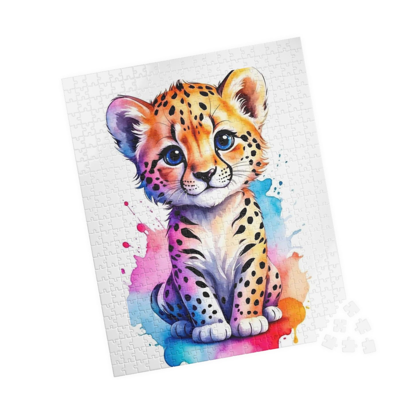 Colorful Leopard Puzzle - Fun Family Activity for All Ages, Perfect Gift for Kids, Game Night, Animal Lover, Creative Challenge