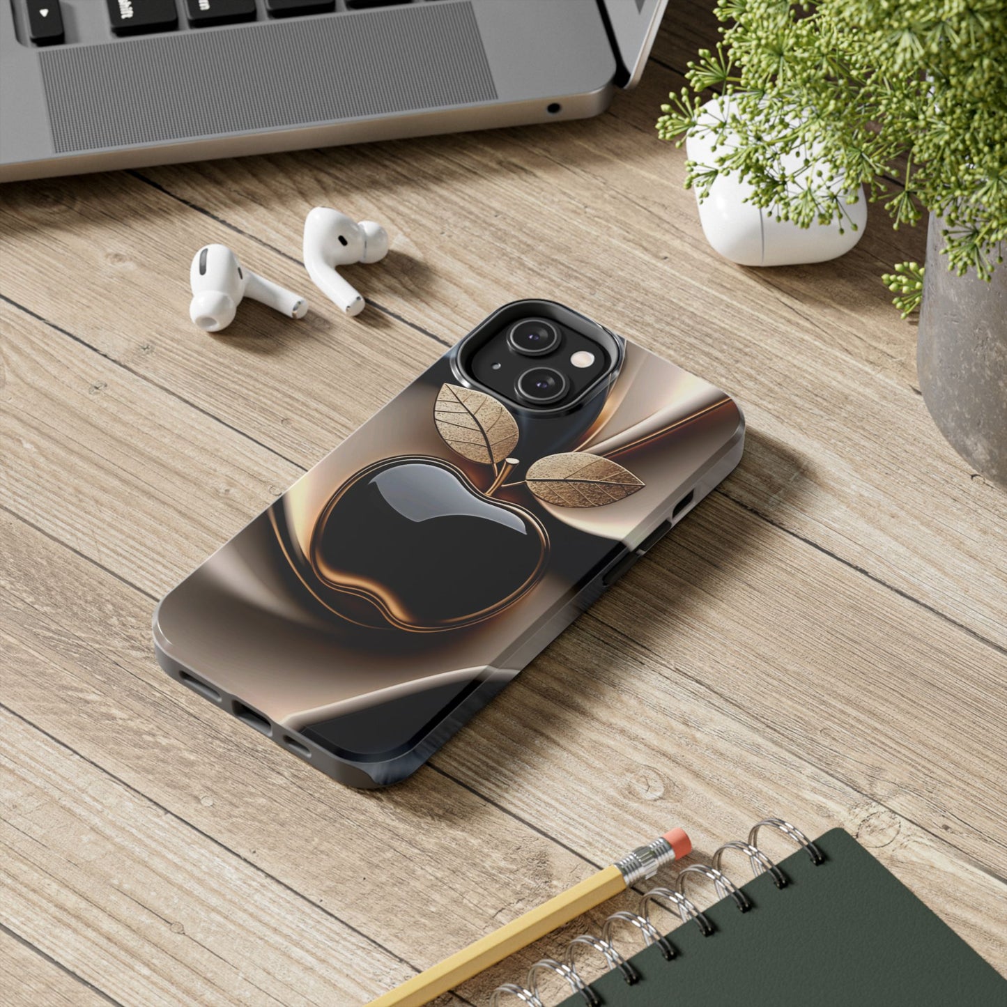 Sleek Apple-Inspired Tough Phone Cases, Stylish Smartphone Protection, Gift for Tech Lovers, Unique Phone Accessories | Iphone case