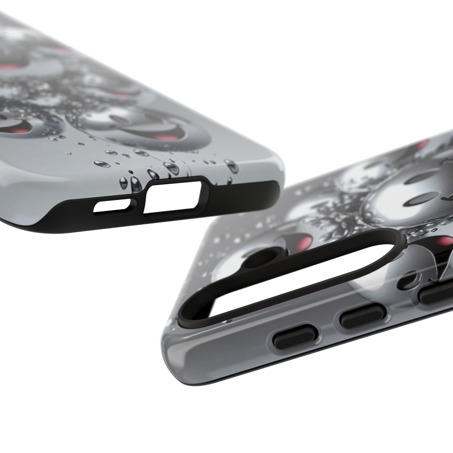 Cheerful Phone Case with Smiley Faces, Tough and Fun Case for You, Gift for Friends, Unique Smartphone Cover, Bubble Design | Samsung Case