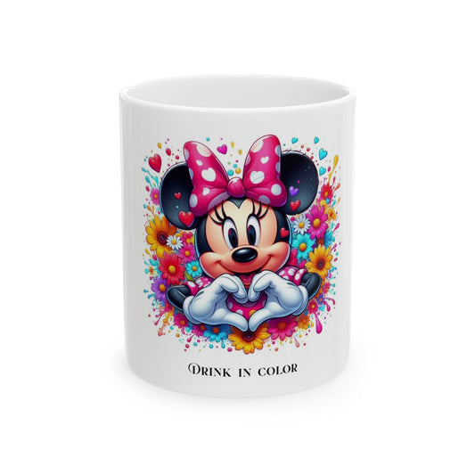 Colorful Minnie Mouse Ceramic Mug
