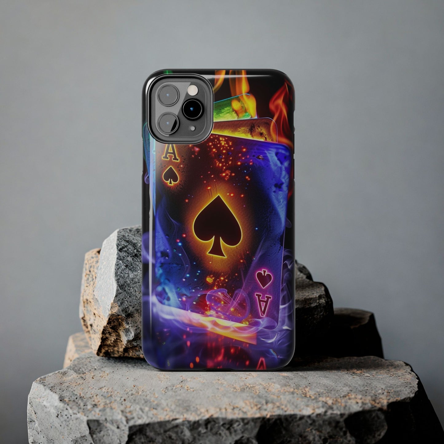 Ace of Spades Tough Phone Cases, Gaming Phone Cover, Gift for Gamers, Protective Case, Stylish Phone Accessory, Unique Phone Case | Iphone case
