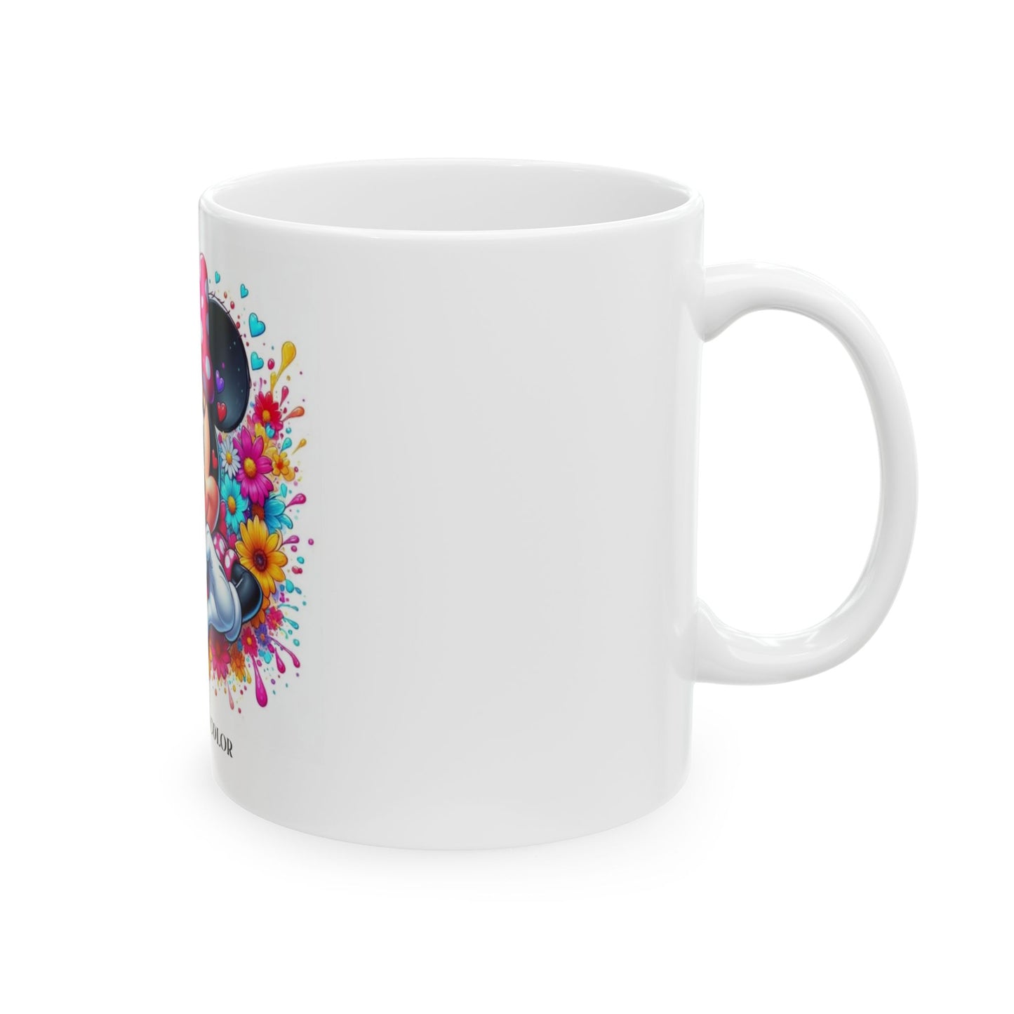 Colorful Minnie Mouse Ceramic Mug