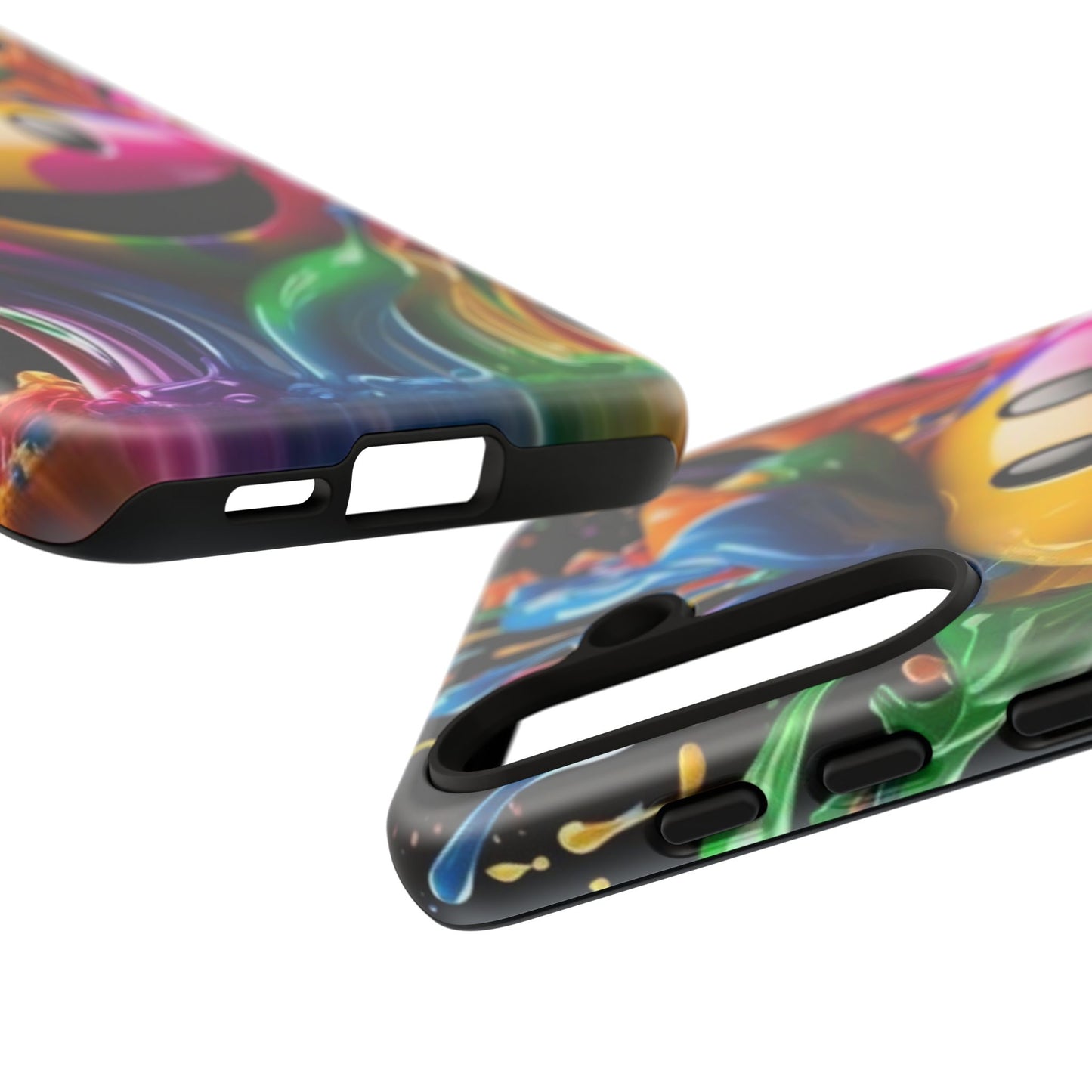 Colorful Smiley Phone Case - Fun and Funky, Vibrant Design, Gift for Friends, Cute Accessories, Unique Phone Cover | Samsung Case