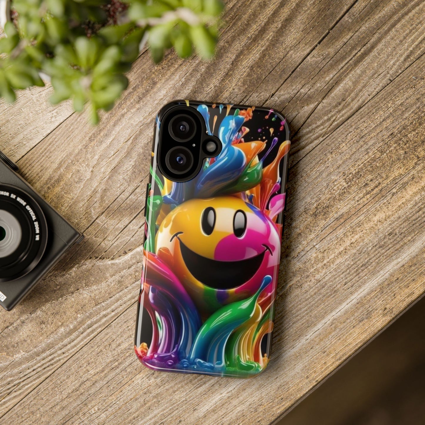 Colorful Smiley Phone Case - Fun and Funky, Vibrant Design, Gift for Friends, Cute Accessories, Unique Phone Cover | Samsung Case