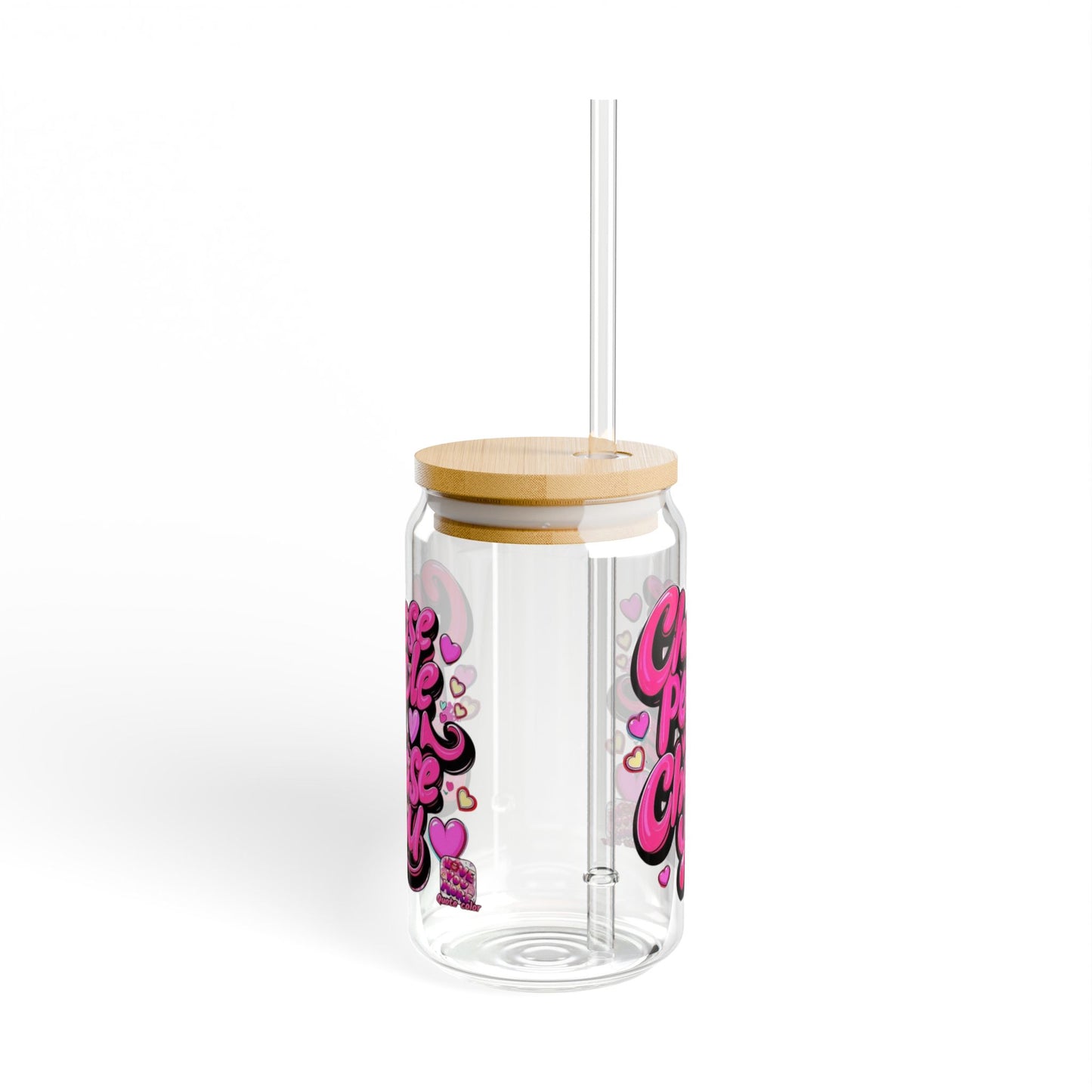 Fun & Trendy Sipper Glass - 'Choose People Who Choose You' - Ideal for Gifts, Summer Parties, Weddings, Home Decor, Personal Use